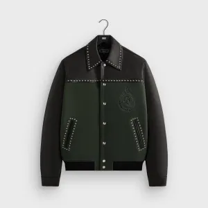 Streamlined Look Kith Leather Combo Varsity Jacket - Machine