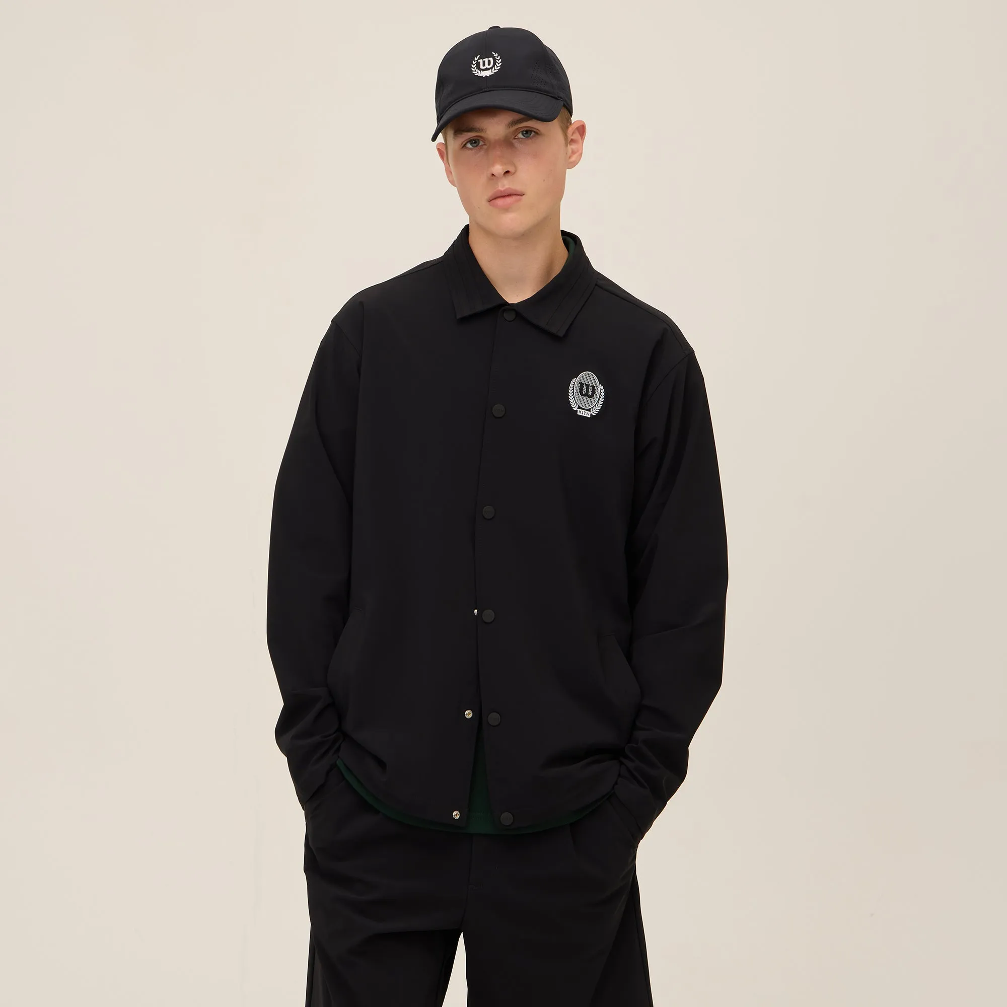 Kith For Wilson Coaches Jacket - Black After Easy Off