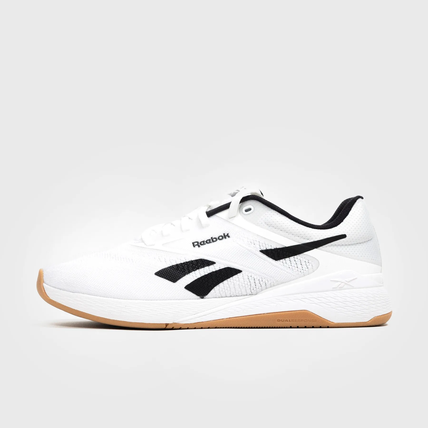 Reebok - Nano X5 - White/Black/Gum Hook-And-Loop Design Pivot Point
