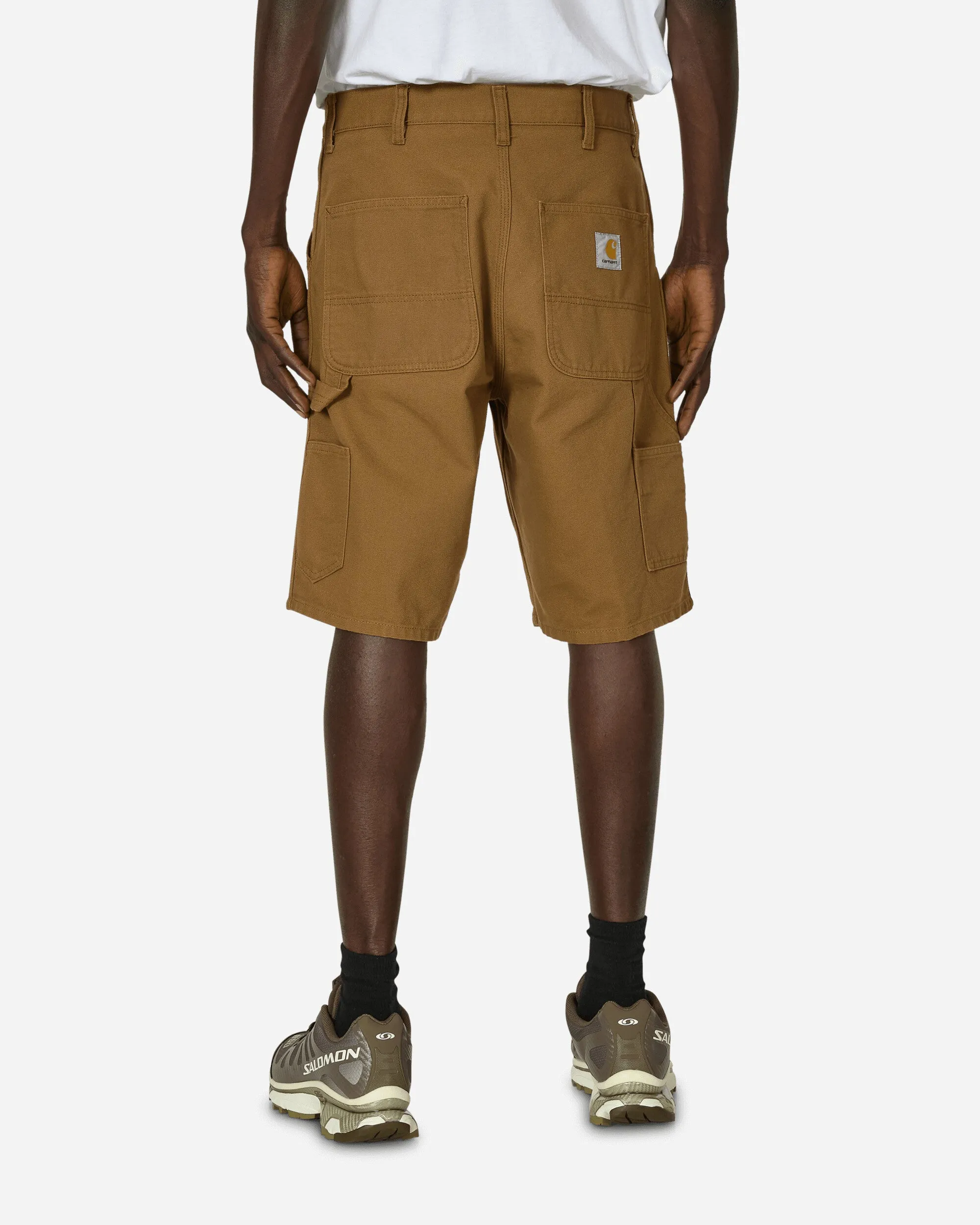 Comfortable Elastic Elastic Elastic Chest Anti - Trust Single Knee Shorts Hamilton Brown (Rinsed)
