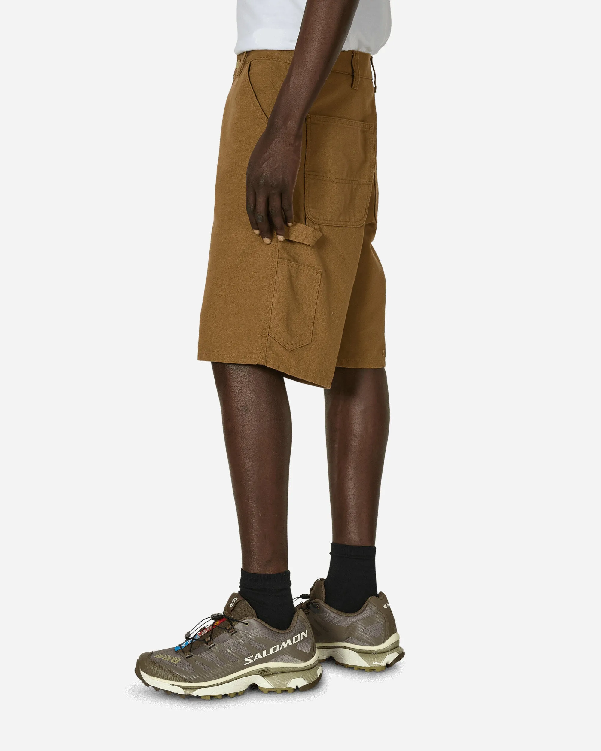Single Knee Shorts Hamilton Brown (Rinsed) Comfortable Elastic Elastic Hip