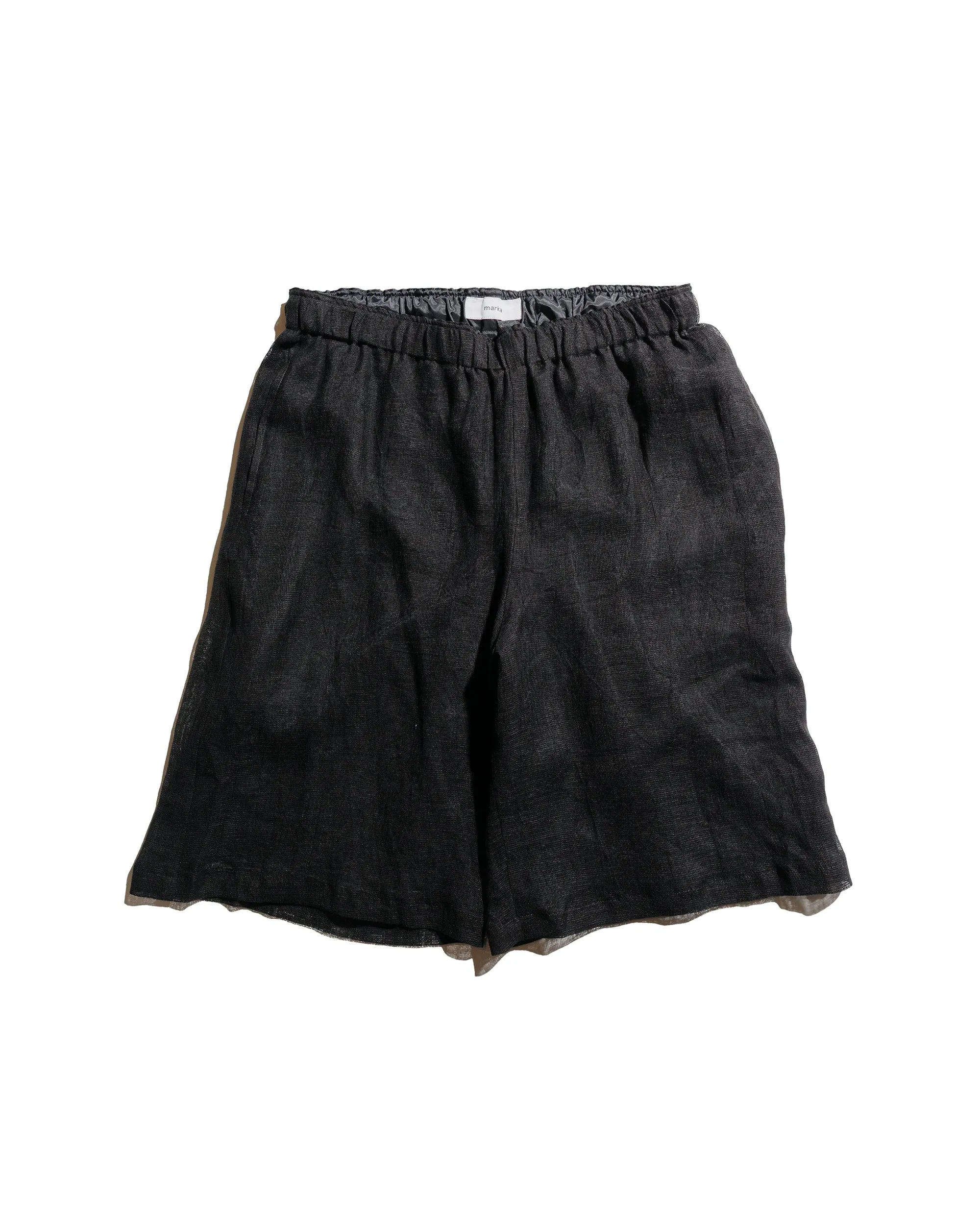 Money Saving Marka Mesh Shorts Linen Mesh Black