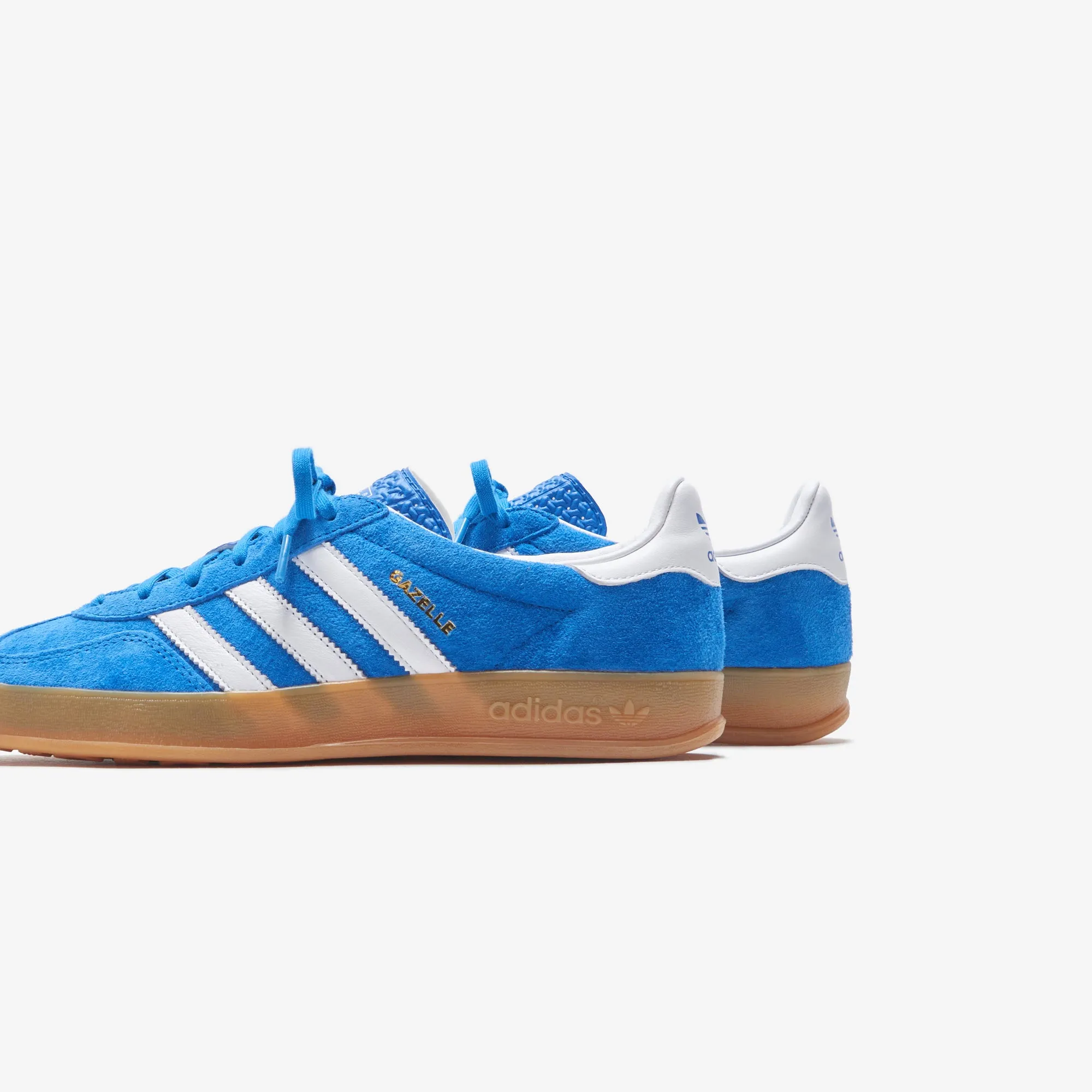 Adidas Gazelle Indoor - Blue Bird / Cloud White Flexible Footbed Specification Water Repellent Fabric