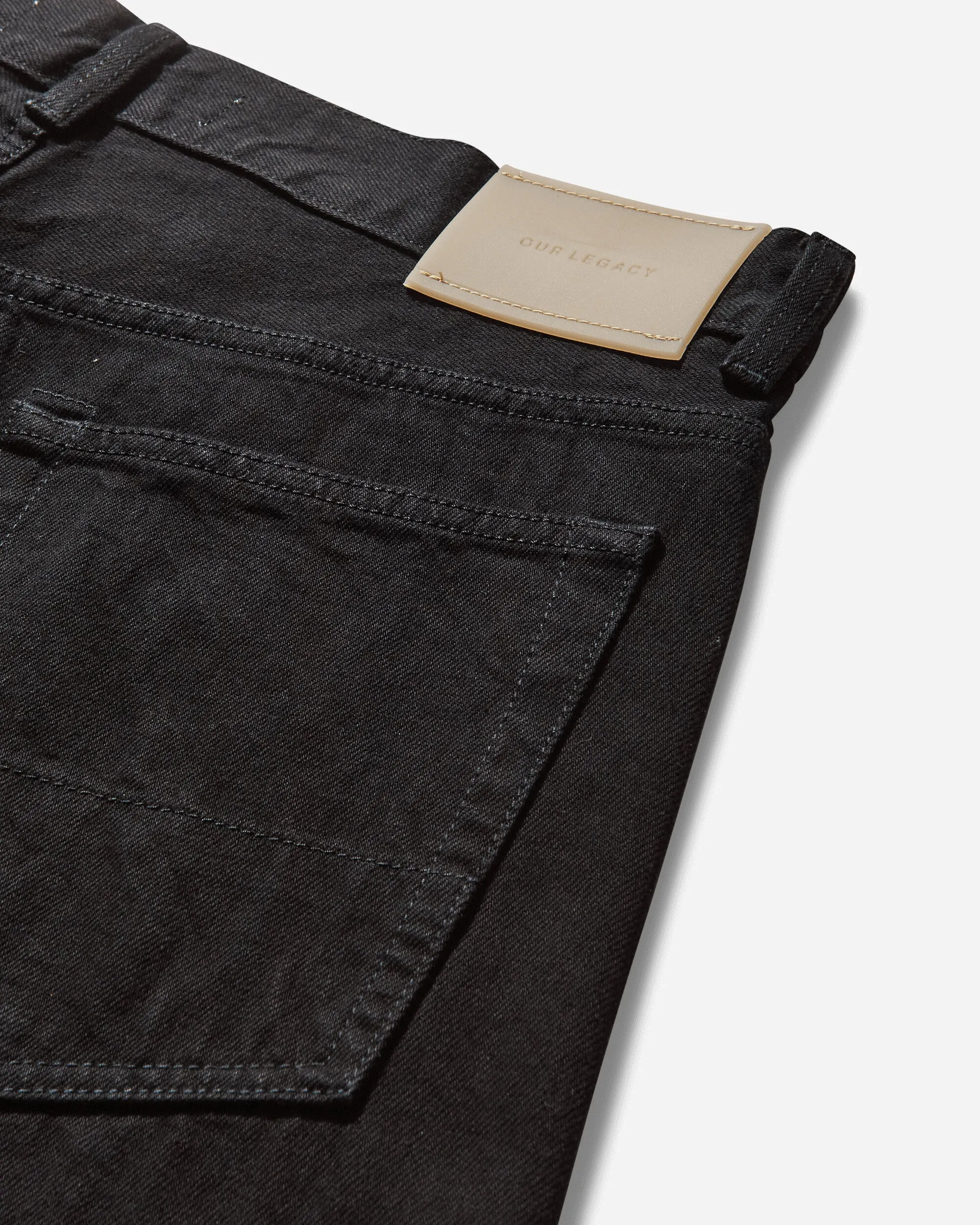 Men'S Third Cut Jeans Black Selvedge Comfortable Tape