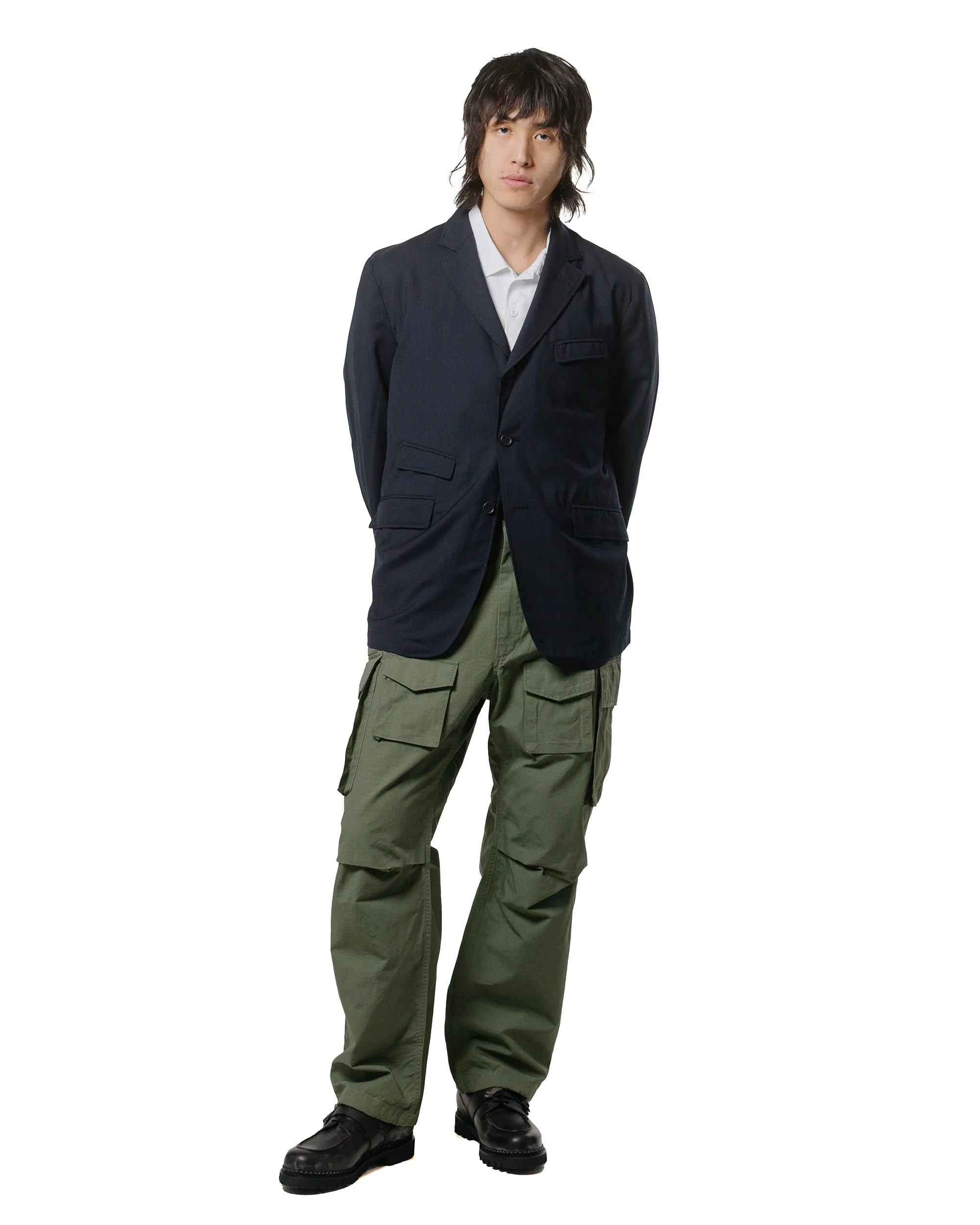 Engineered Garments Fa Pant Olive Cotton Ripstop Natural Walk