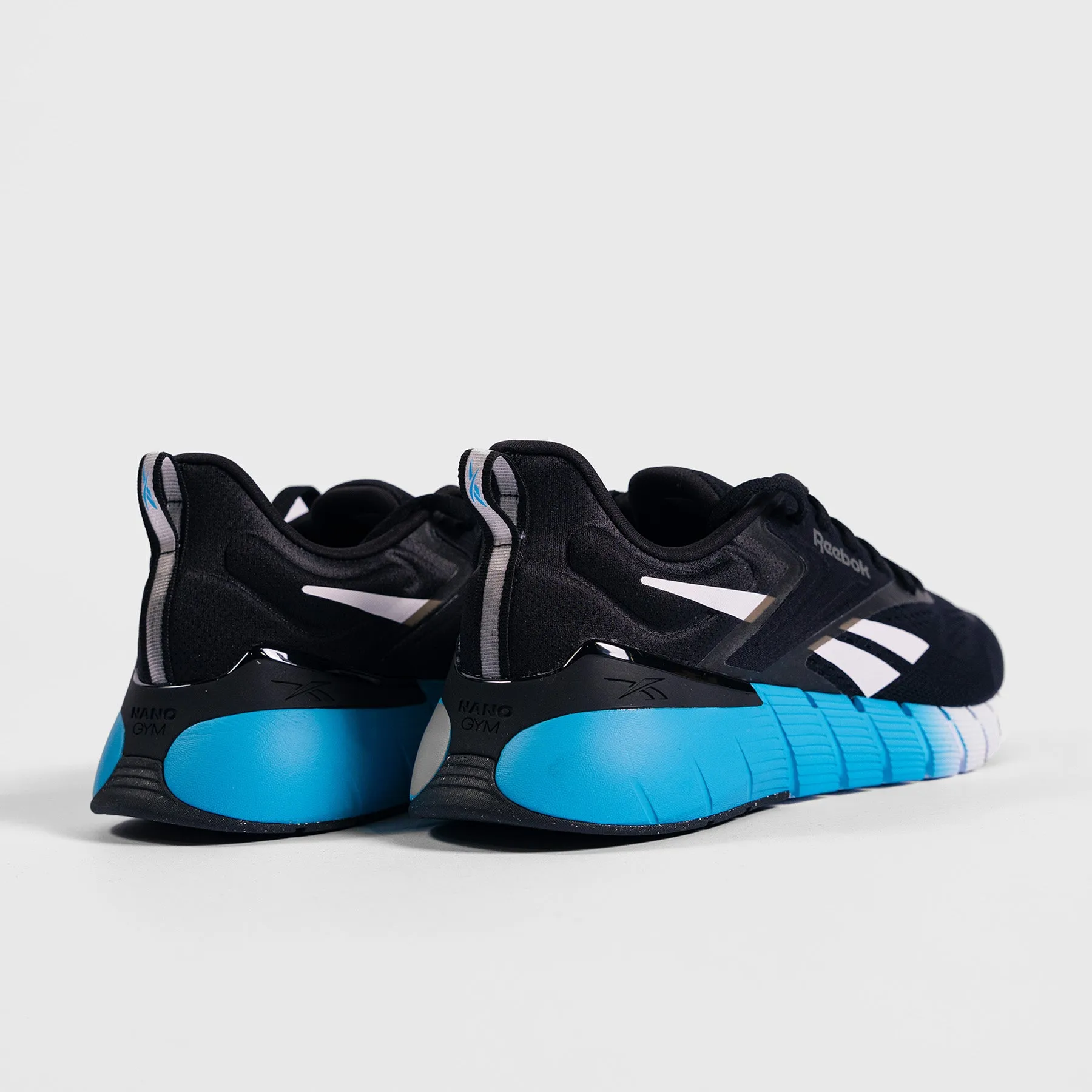 Comfortable Concept Reinforced Areas Reebok - Nano Gym - Men'S - Black/White/Future Cyan