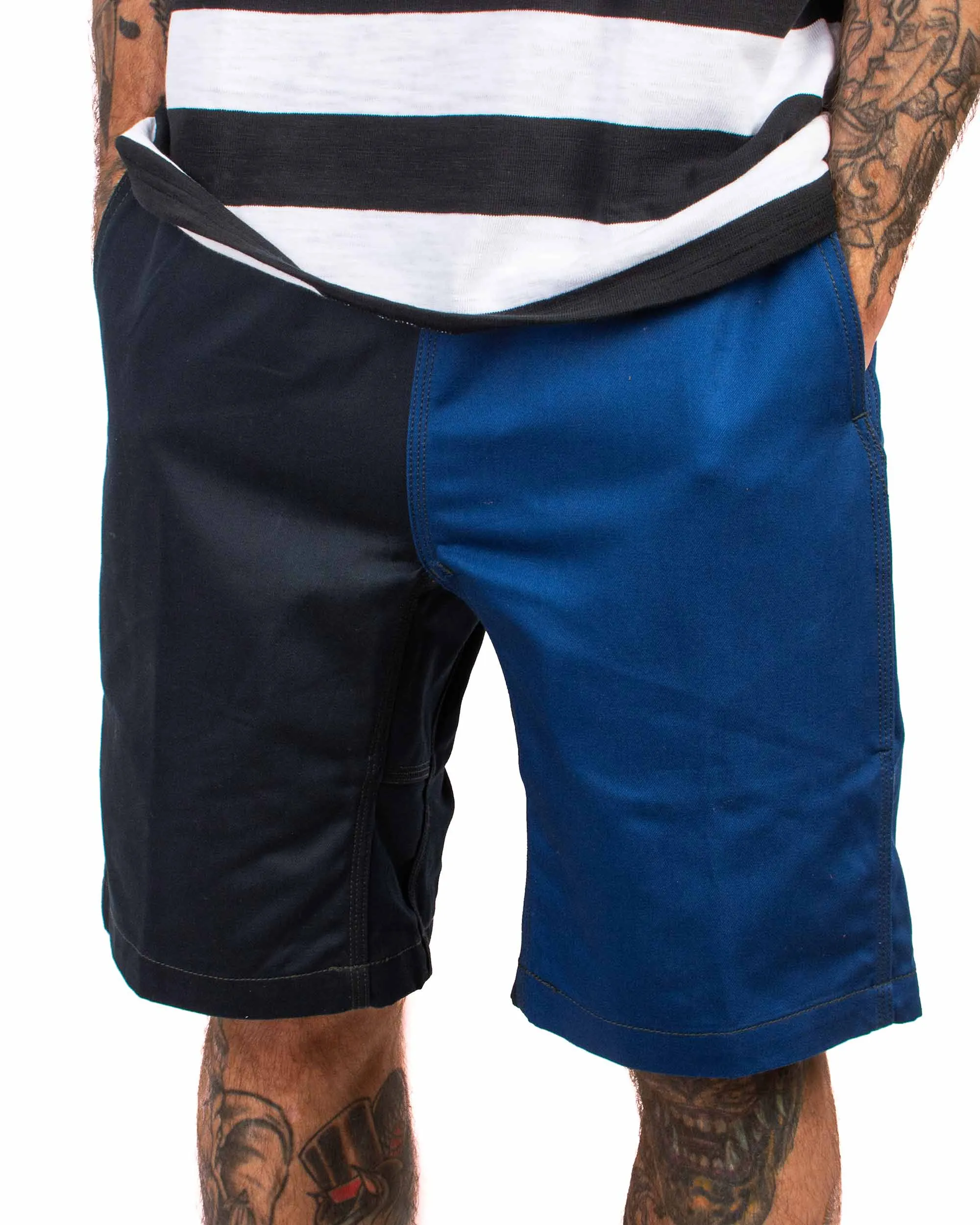 Comfortable Alignment Concept The Real Mccoy'S Mp22020  Climbers' Shorts (Multi-Tone) Blue