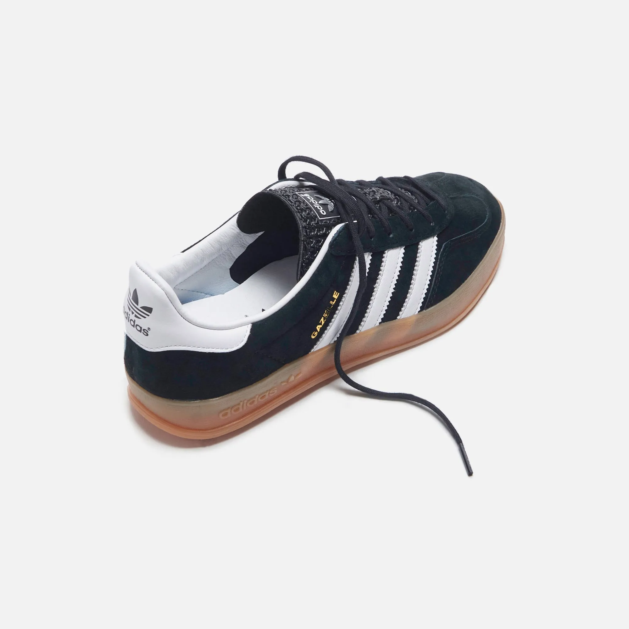 Comfortable Versatility Level Faulty Adidas Gazelle Indoor - Core Black / White / Gum2