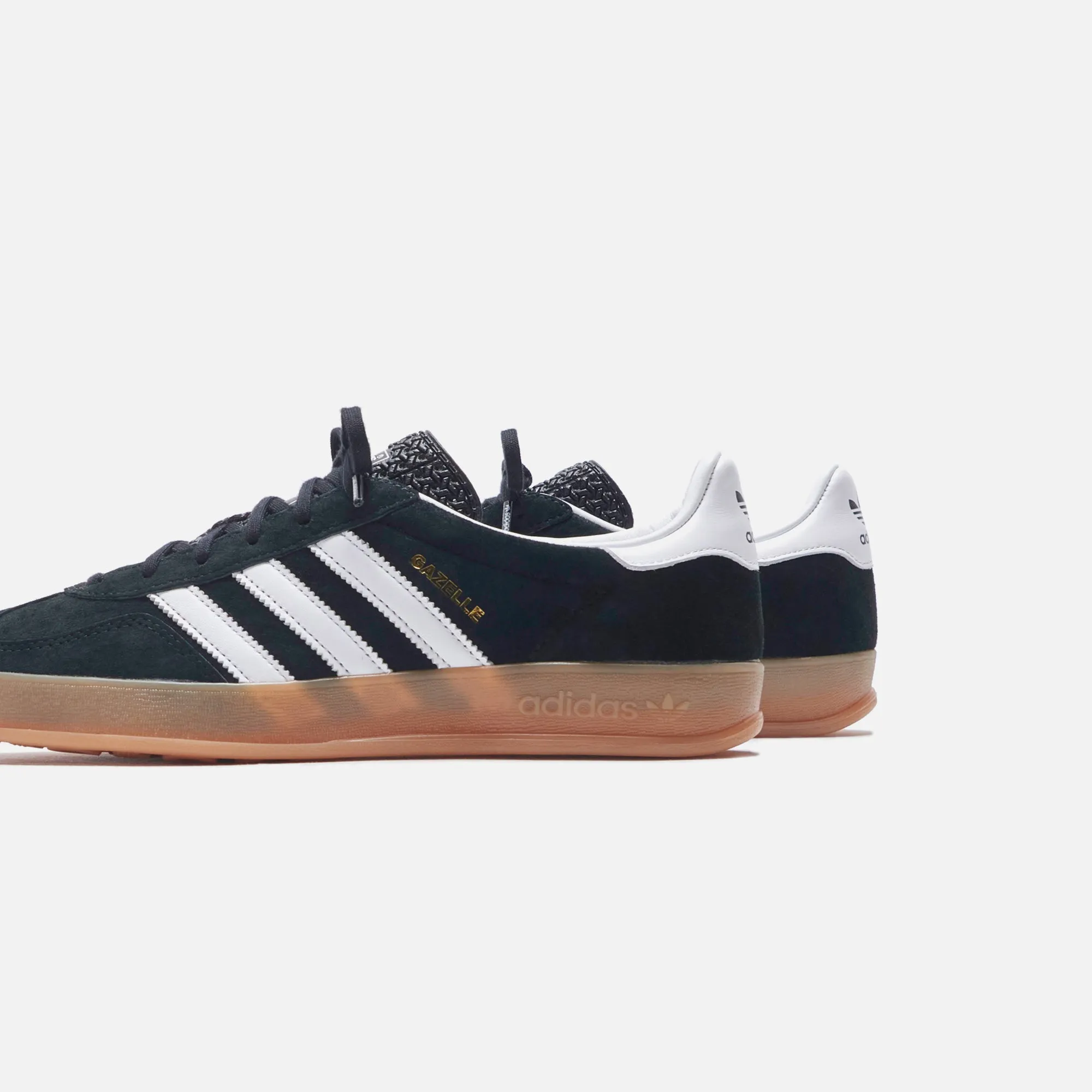 Adidas Gazelle Indoor - Core Black / White / Gum2 Sunscreen Breathable Footwear Technology