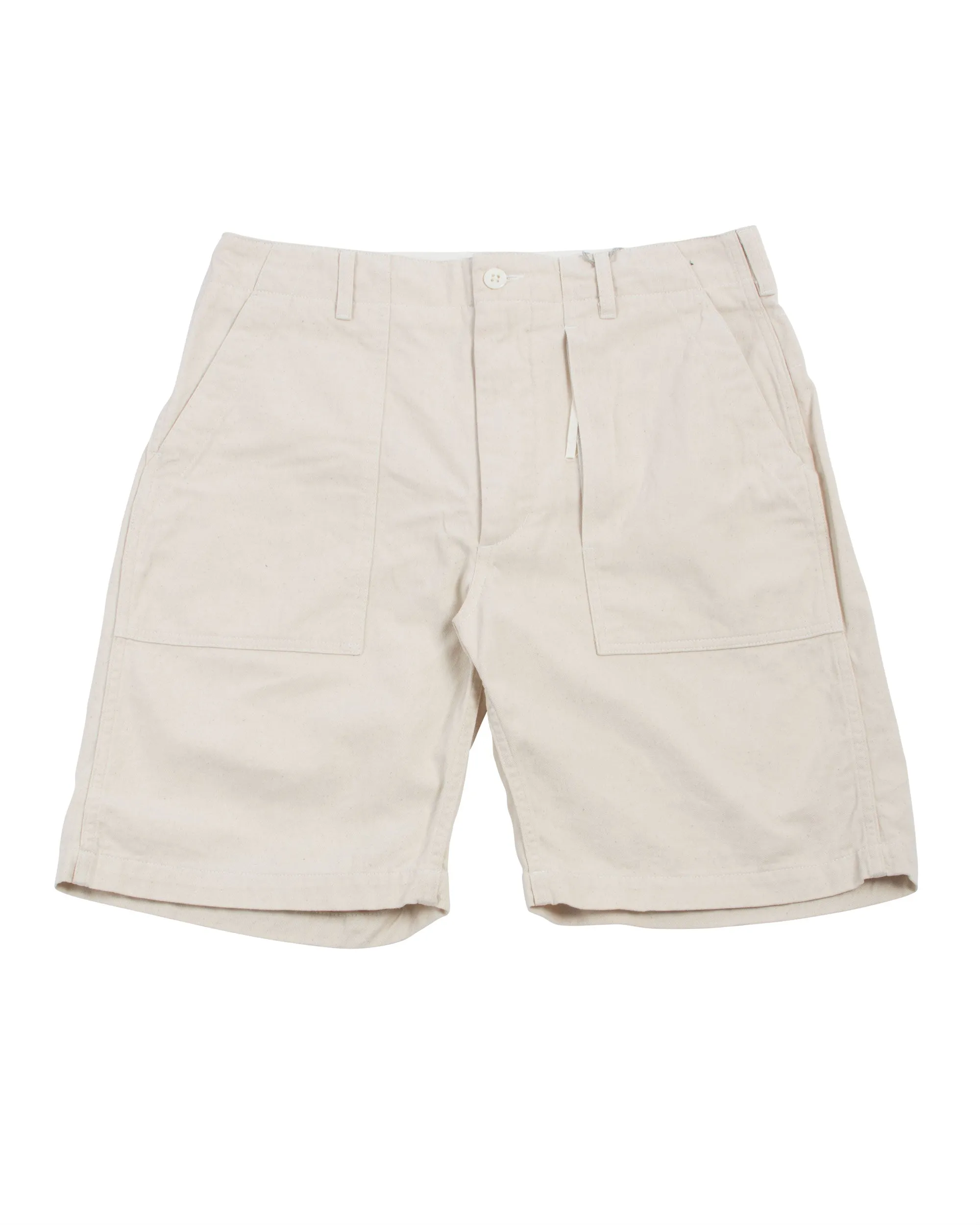Engineered Garments Fatigue Short Natural 6.5Oz Flat Twill Running Wear Style