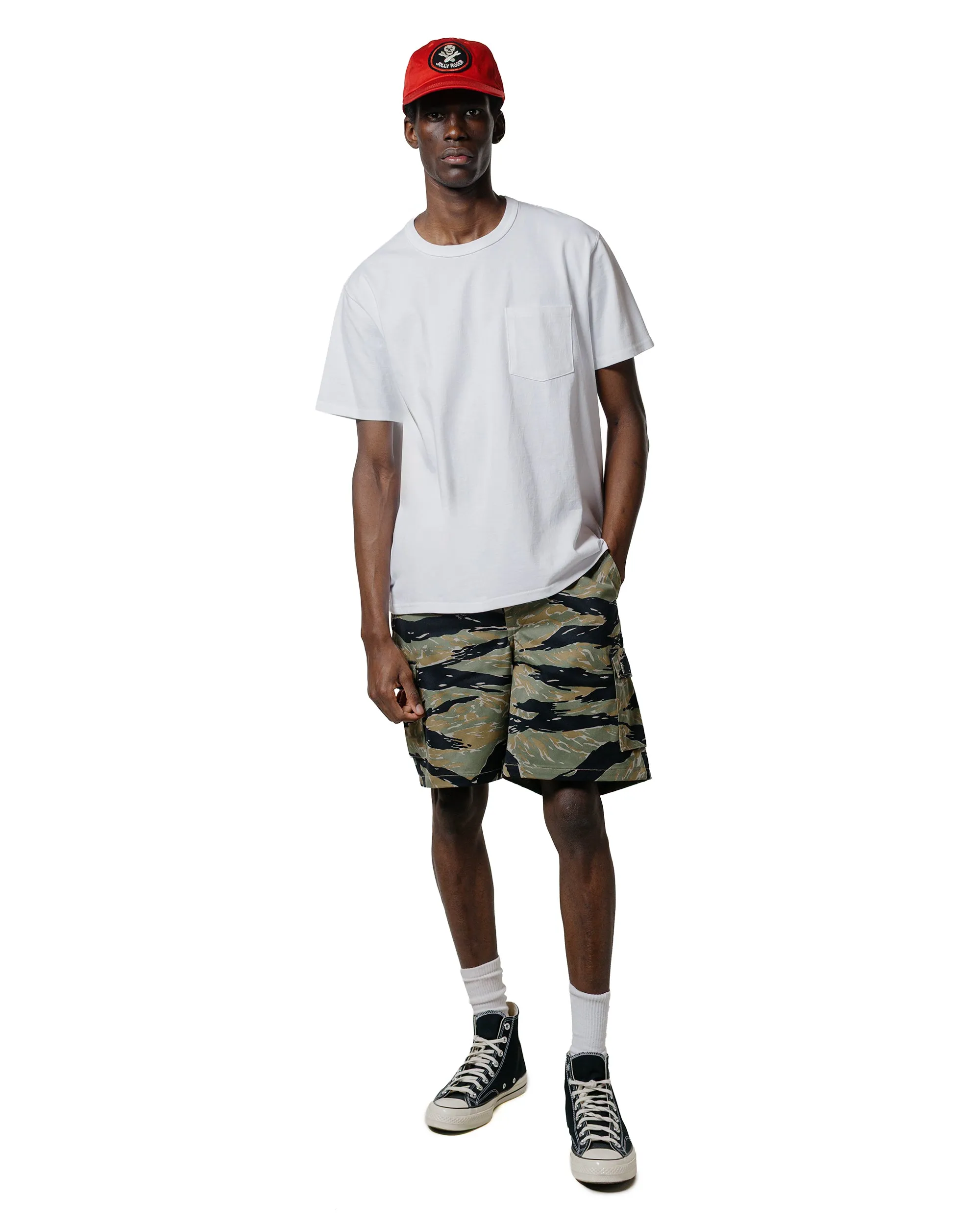 The Real Mccoy'S Mp25004 Tiger Camouflage Shorts / Tadpole Green Comfort Wear
