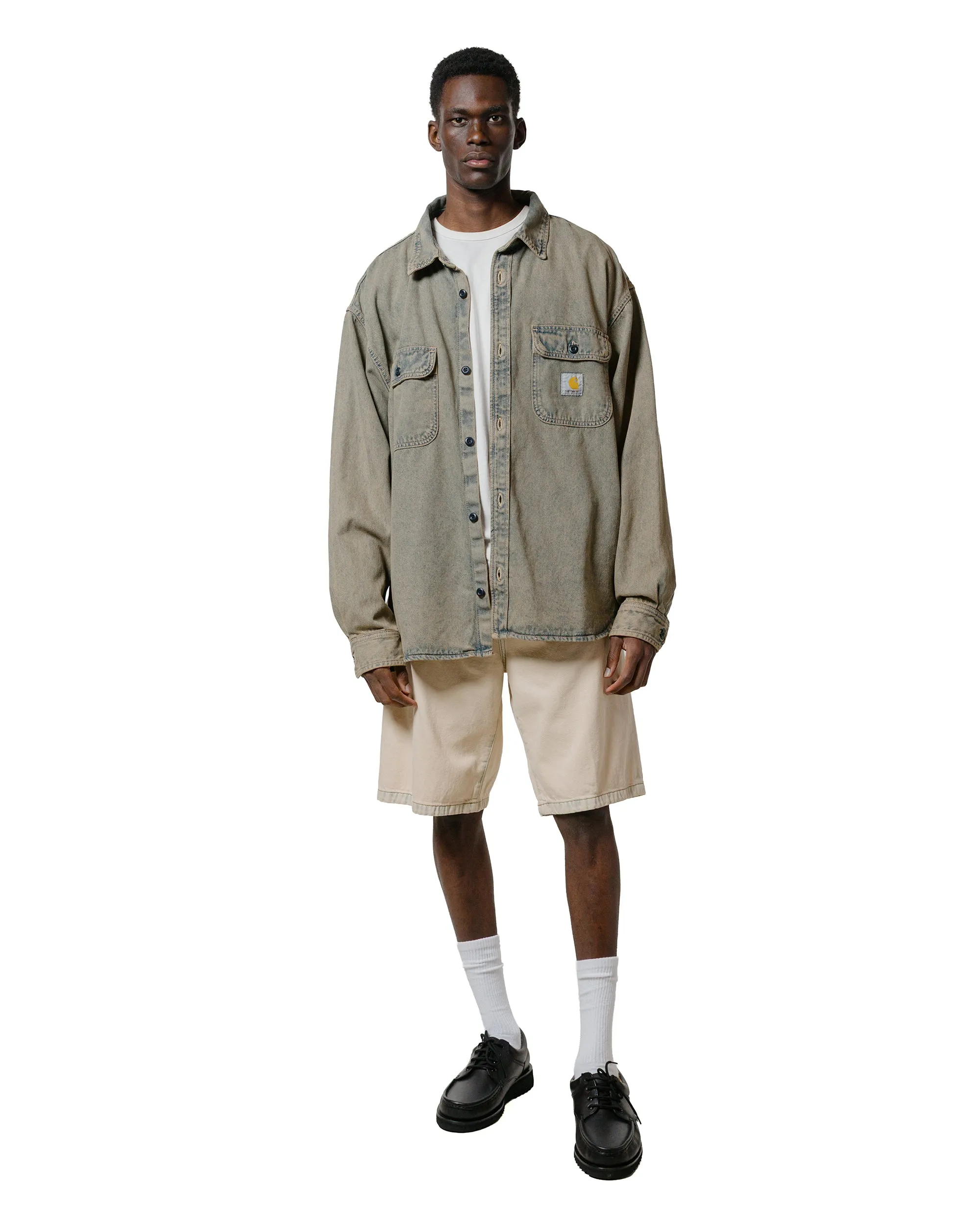 High-Quality Feature Carhartt W.I.P. Landon Short Blue Bleached