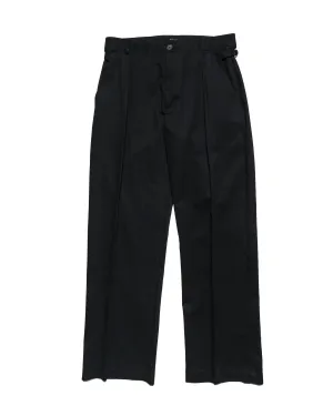 Wanze Cinch Trouser Cotton Twill Black Tiered