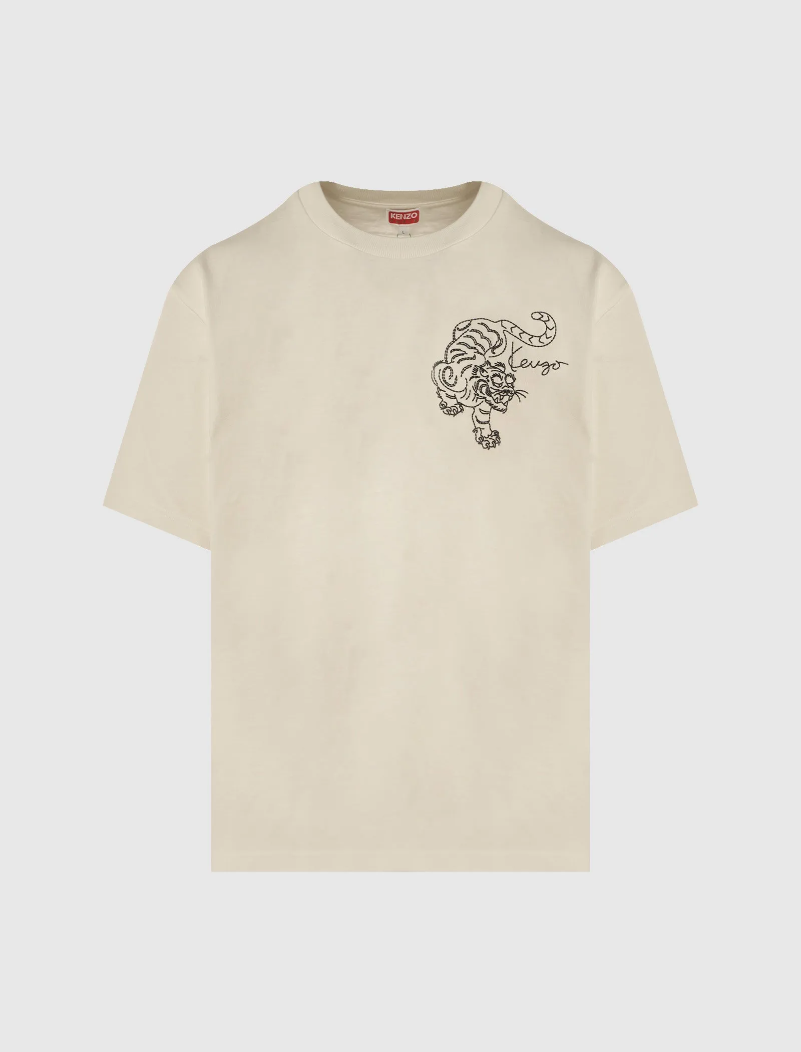 Tiger Oversized Tee Sheer Fabric
