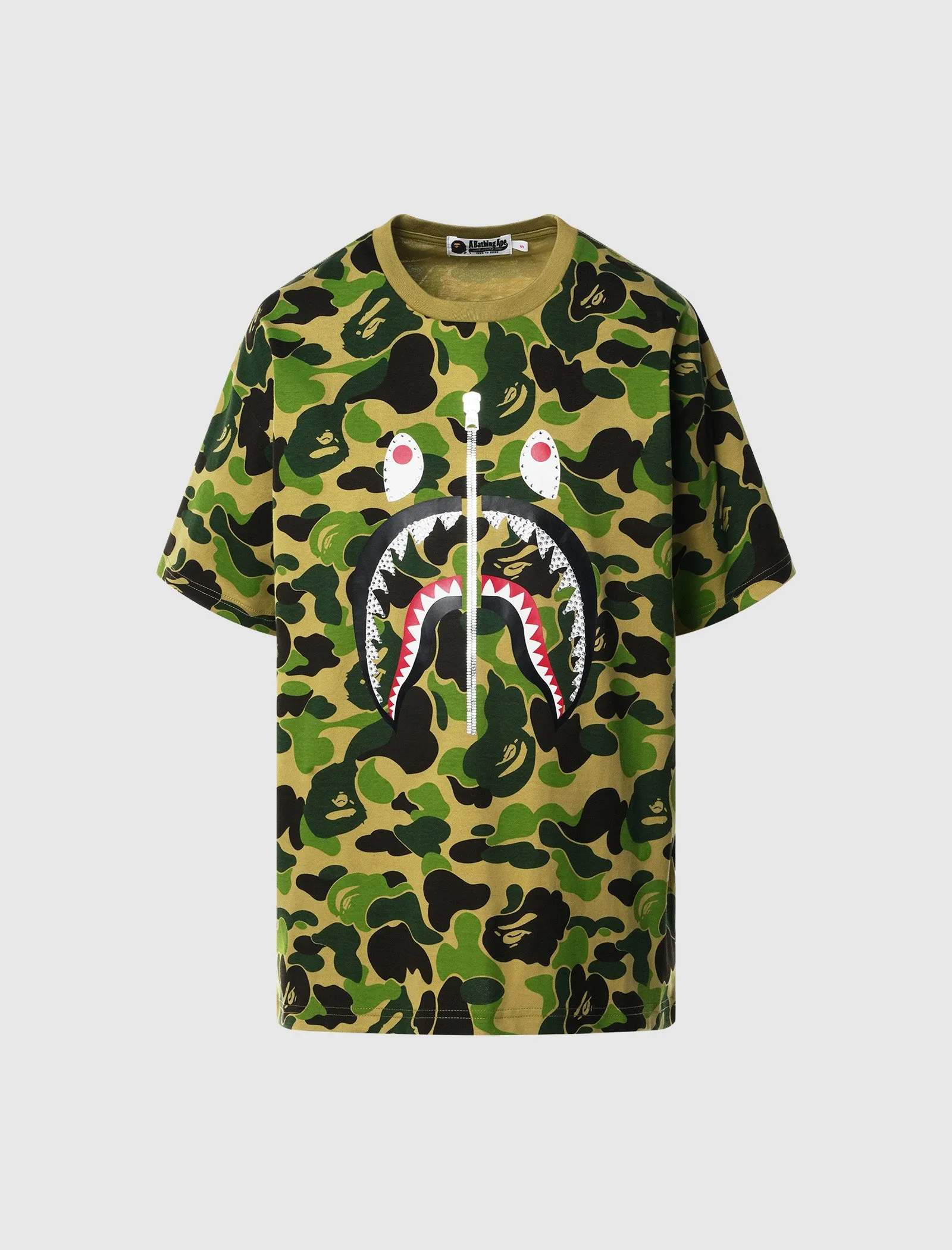 Removable-Padding Feature Women'S Crystal Shark Tee