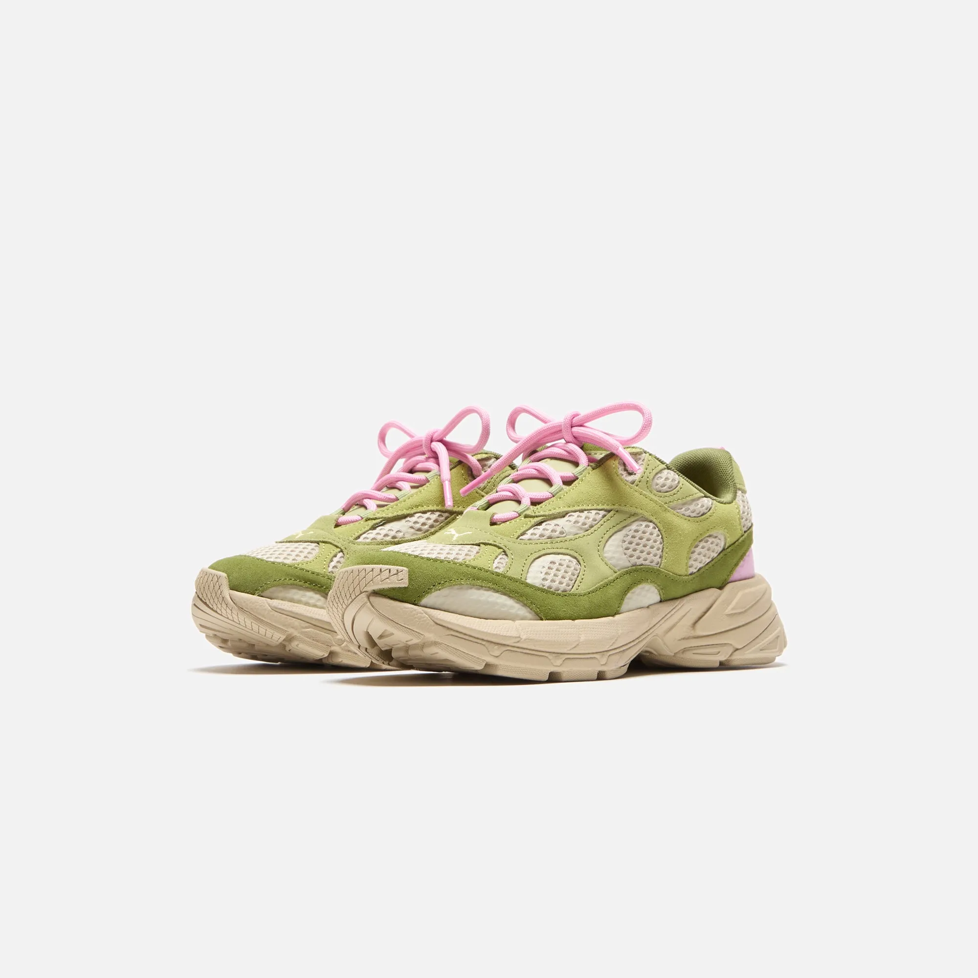 Quick Drying Suede Leather Puma X Kidsuper Velophasis Nu - Olive Green / Putty