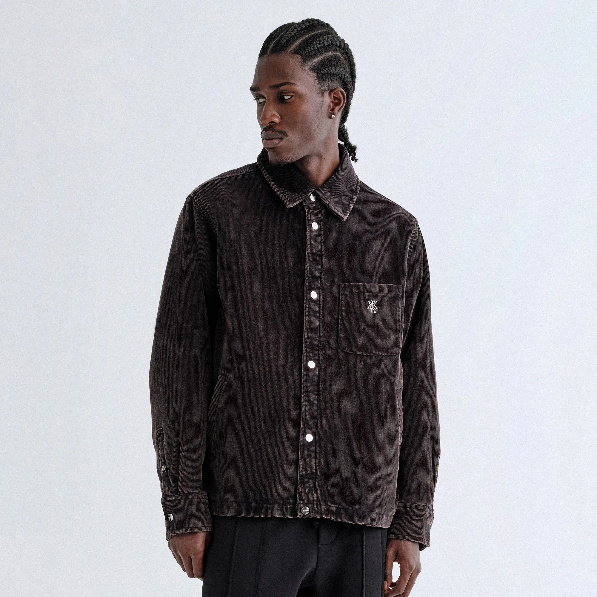 Kith Washed Corduroy Brixton Puffed Shirt Jacket - Ink Toe Ring