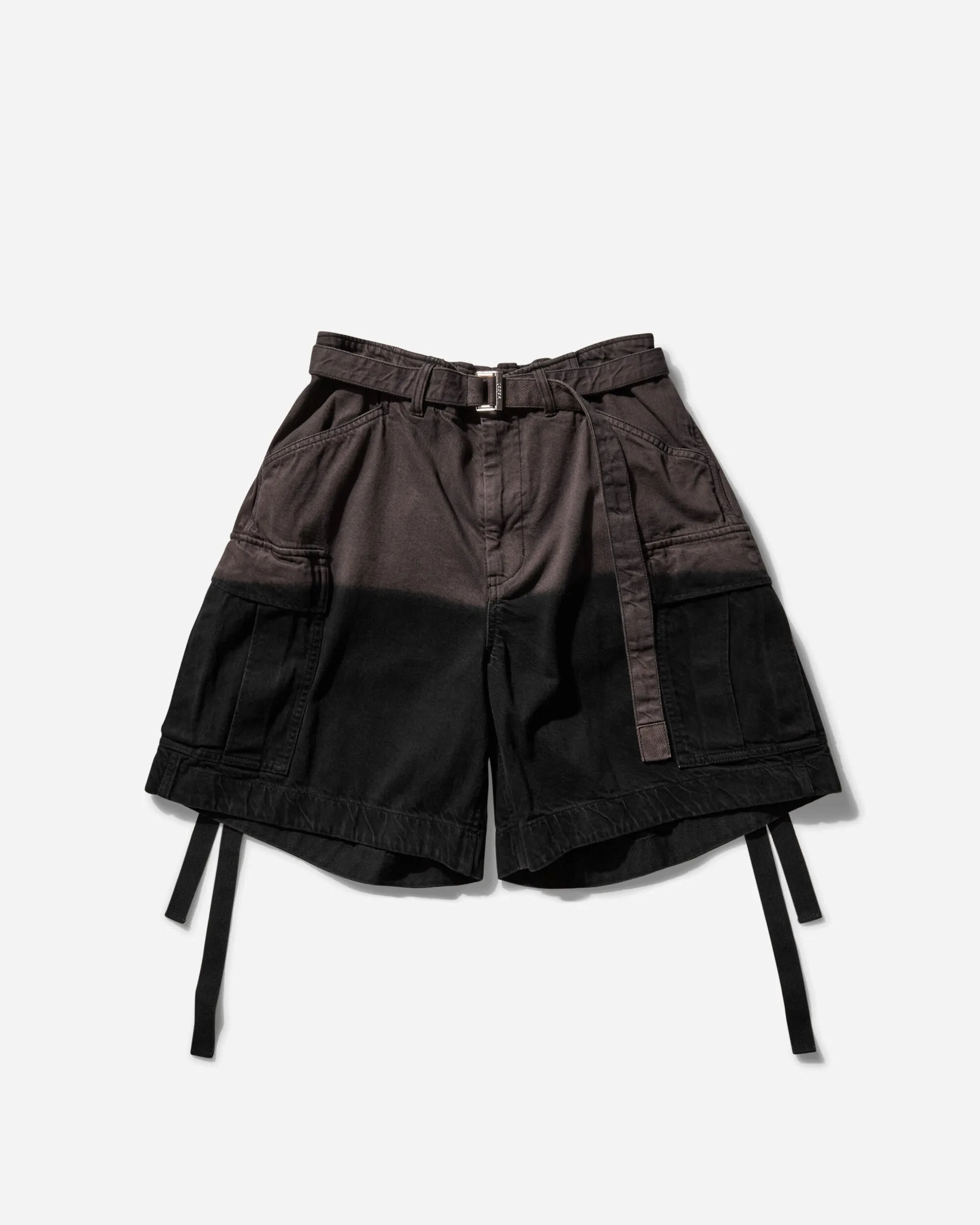 Side Men'S Garment Dye Shorts Black