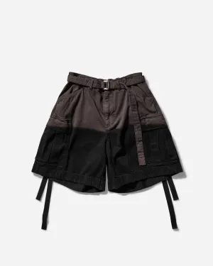 Side Men'S Garment Dye Shorts Black