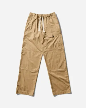 Men'S Viscose Drawstring Pants Beige Monochromatic
