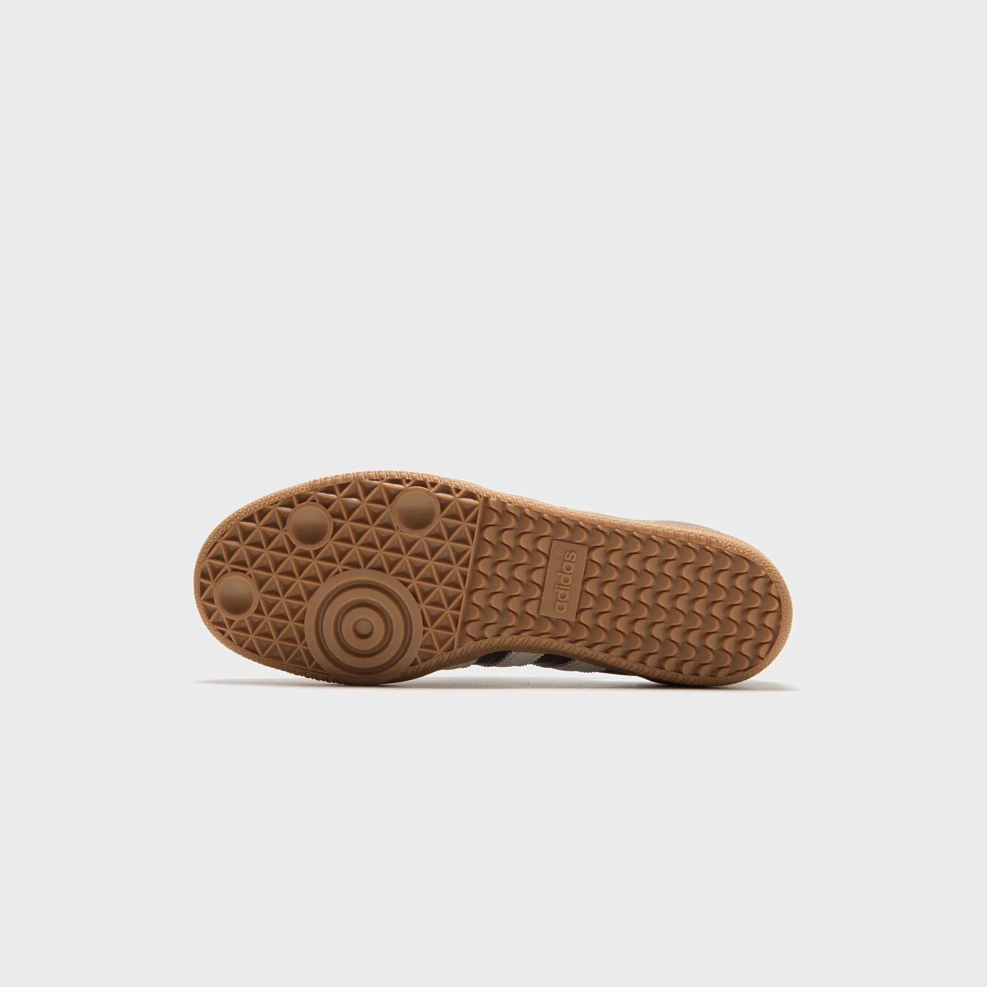 Comfortable Upgrading Checkered Print Adidas Samba Og - Brown / Putty Grey / Gold Metallic