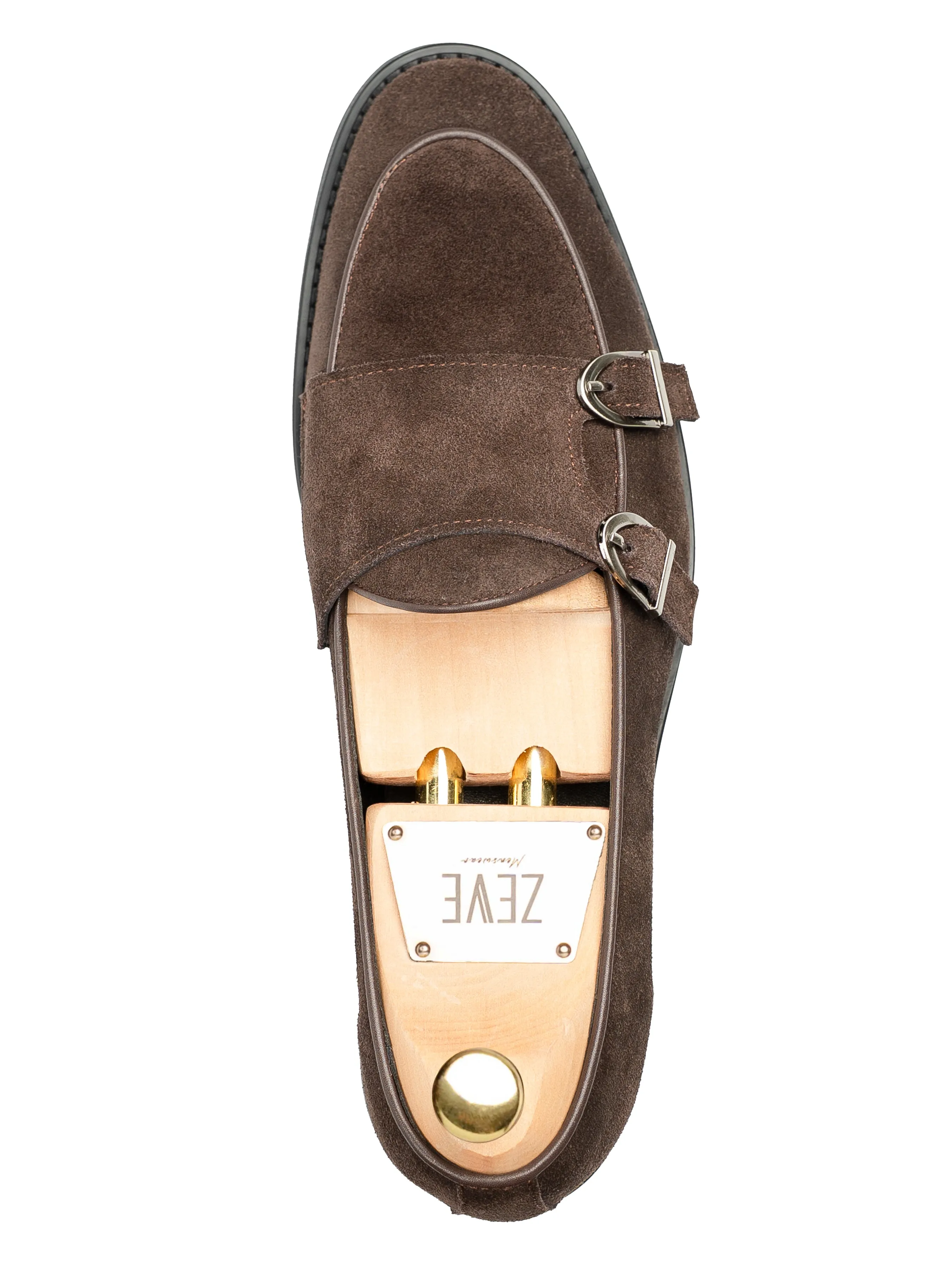 Bellmonk Loafer - Tobacco Brown Suede Foot Spruce Breathable Outsole Mesh Fabric Mesh
