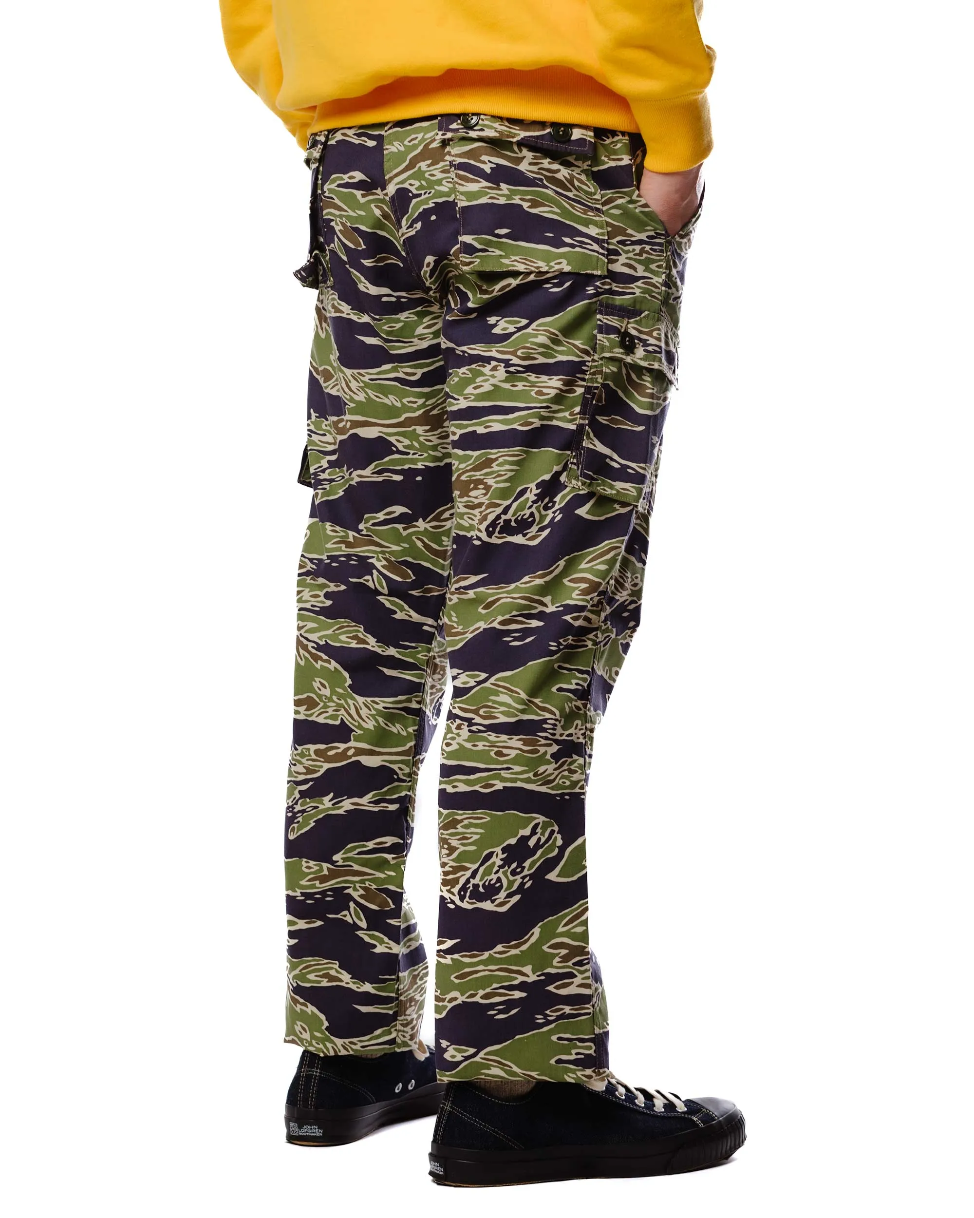 Repair Subject The Real Mccoy'S Mp23004 Tiger Camouflage Trousers / Late War Green