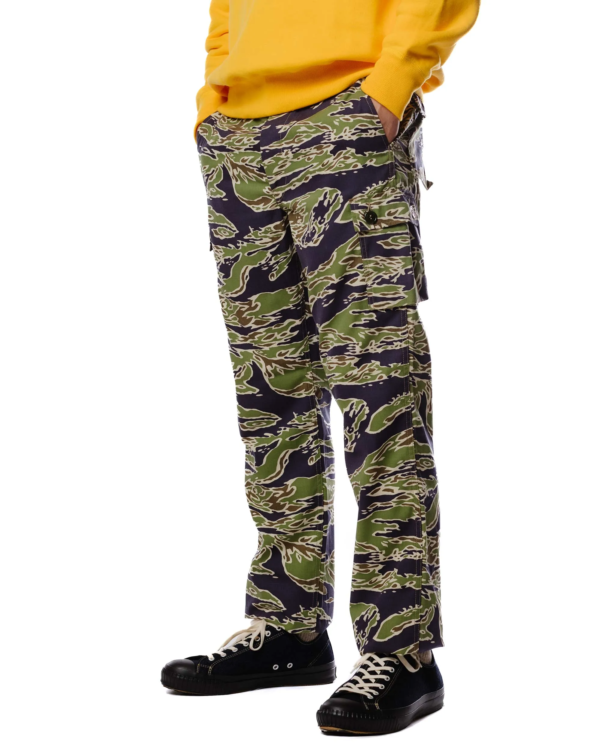 Anti - Rest The Real Mccoy'S Mp23004 Tiger Camouflage Trousers / Late War Green
