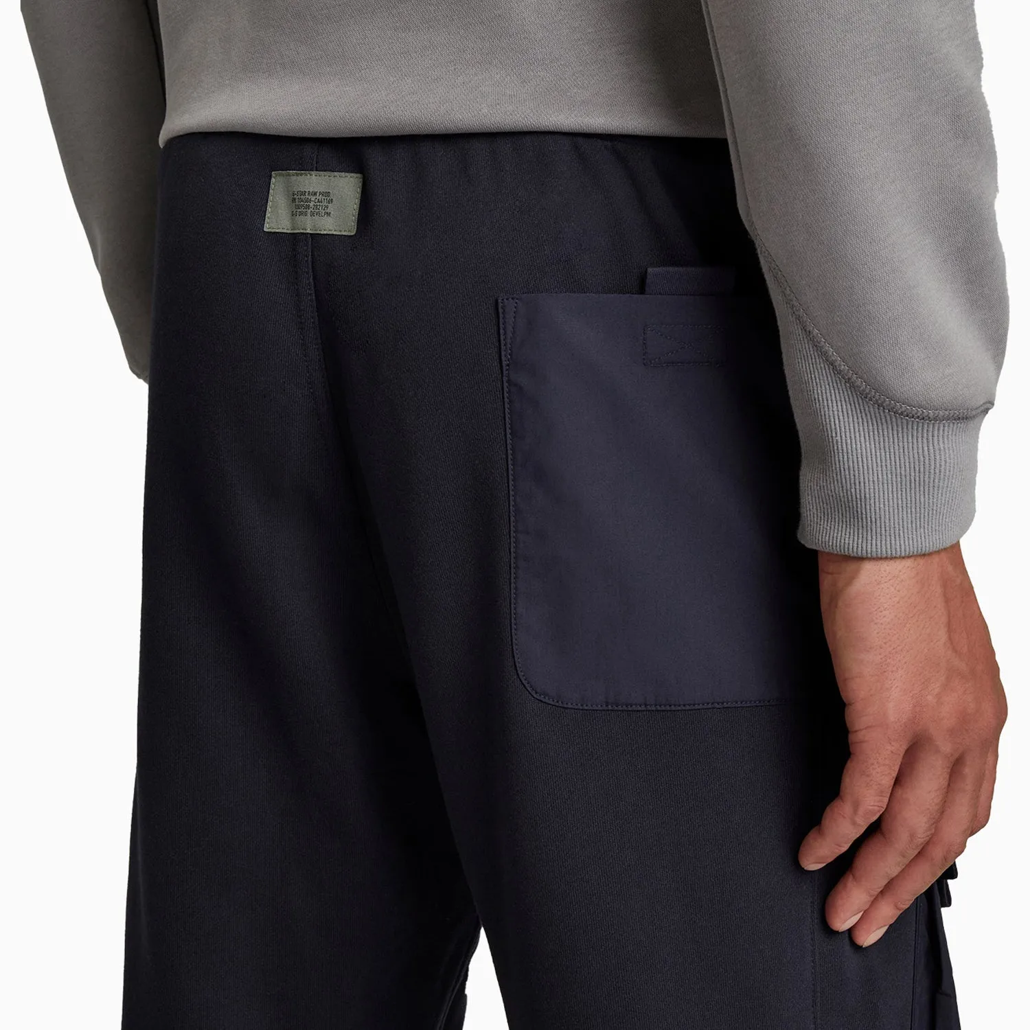 Comfortable For Different Foot Sizes Men'S Mixed Woven Cargo Sweat Pant