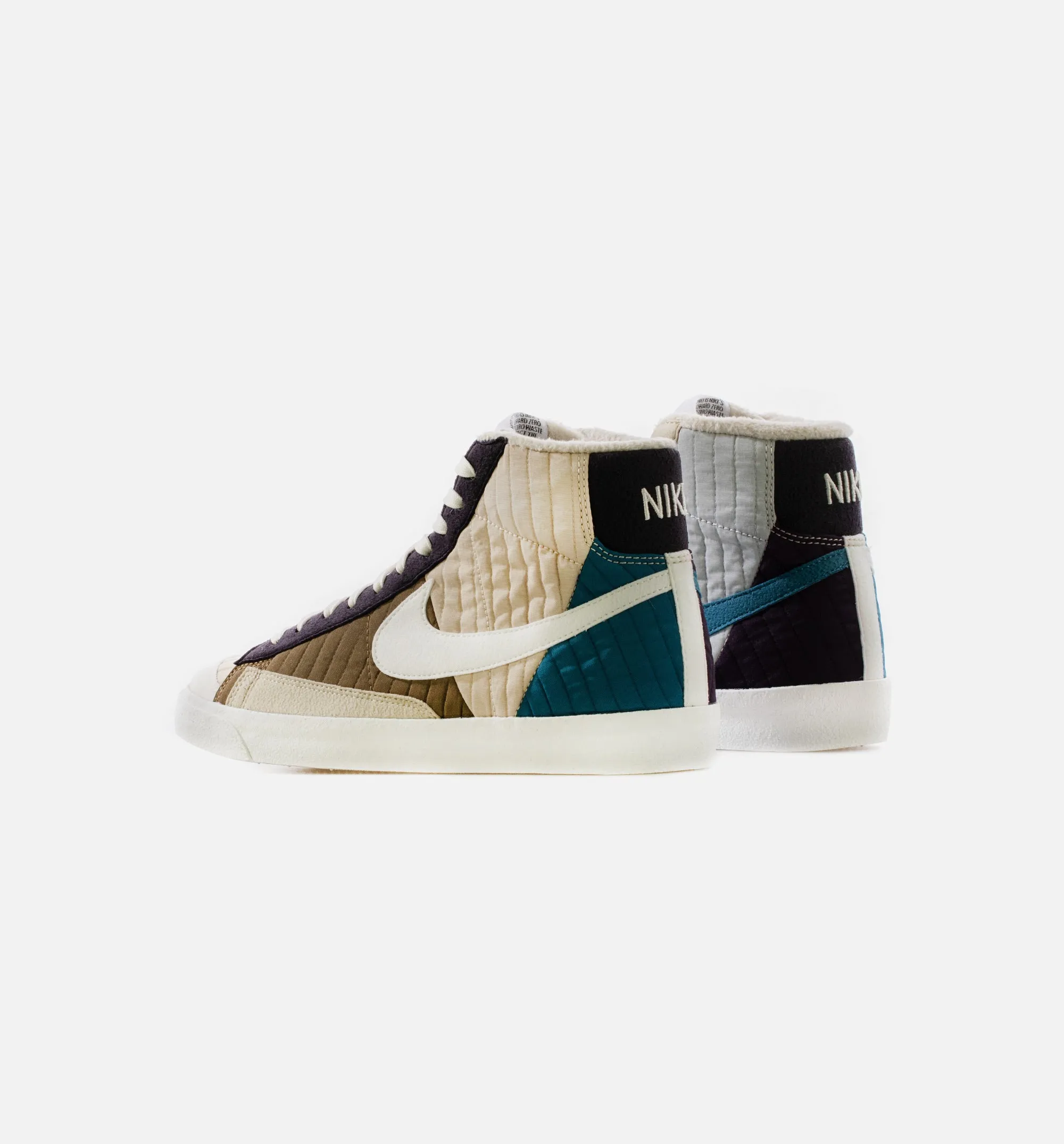 Blazer Mid 77 Premium Mens Lifestyle Shoe - Sail/Brown/Purple Foot Hemp