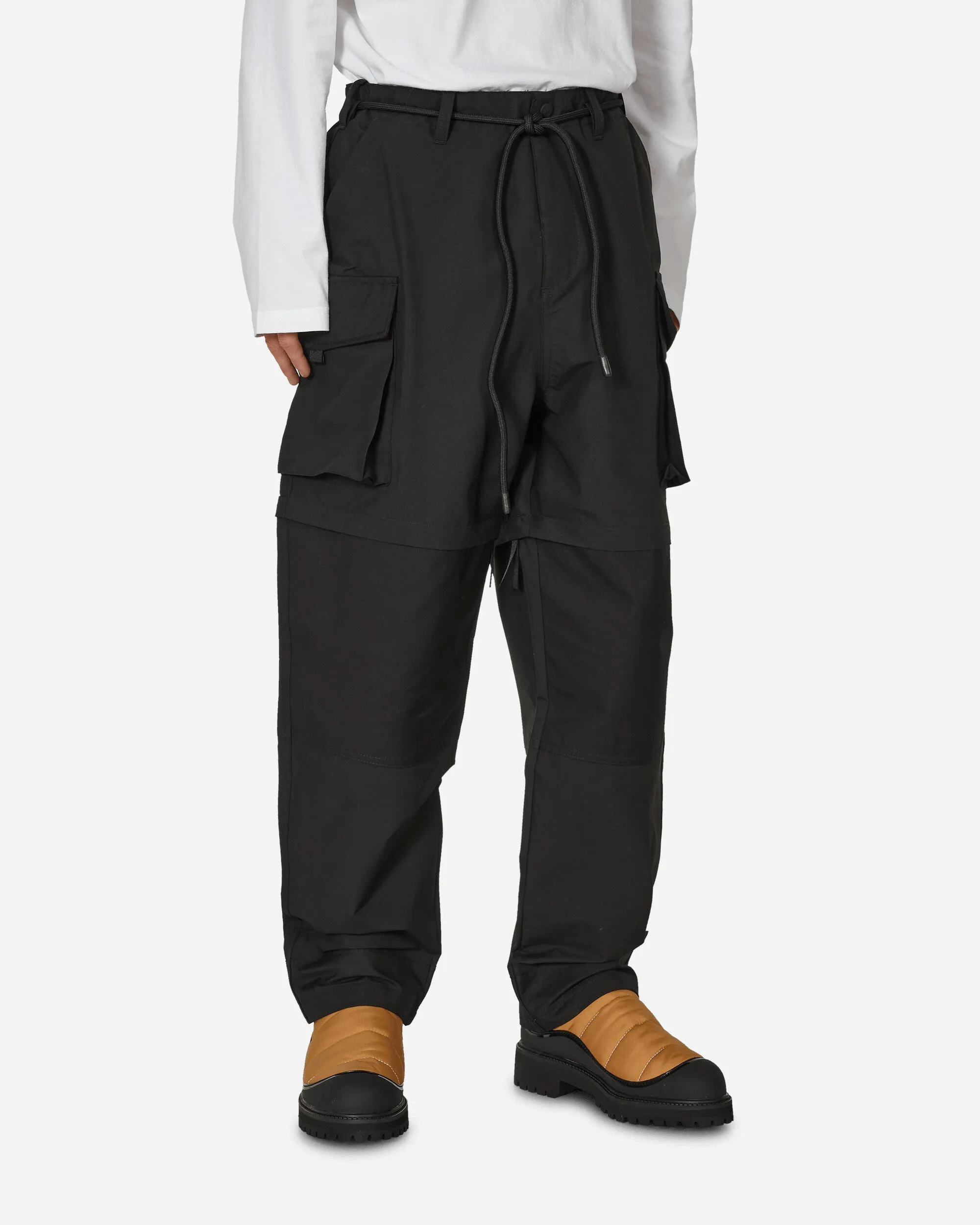 Anti-Radioactive Waste Comfortable Headbanded Socks Humberto Leon Convertible Pants Black