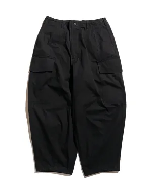 Bobble Stitch Comme Des Garons Homme Compact Cotton Cargo Pants Blacks