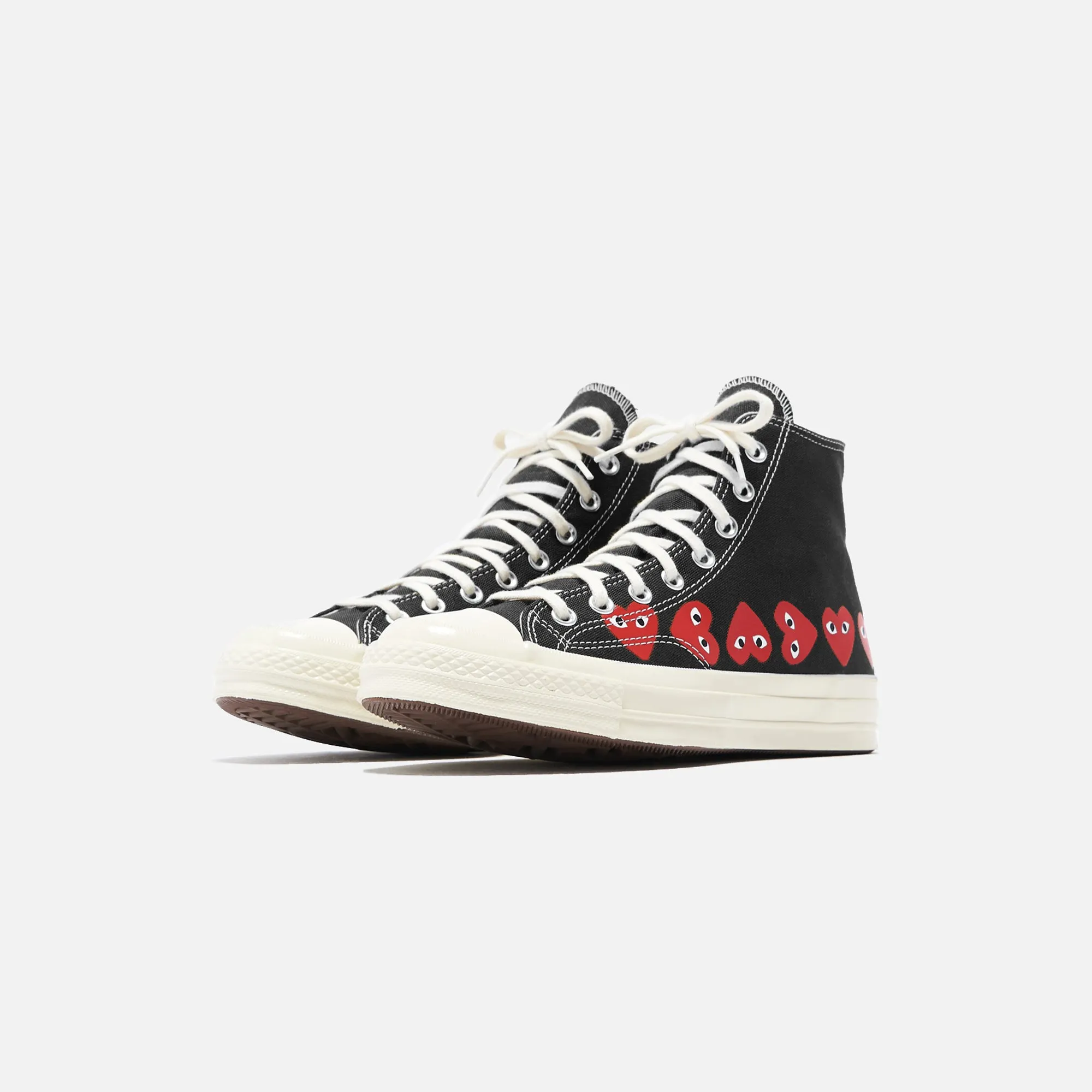 Comme Des Garons Play X Converse Multi Heart High Top - Black / Red Special Offer
