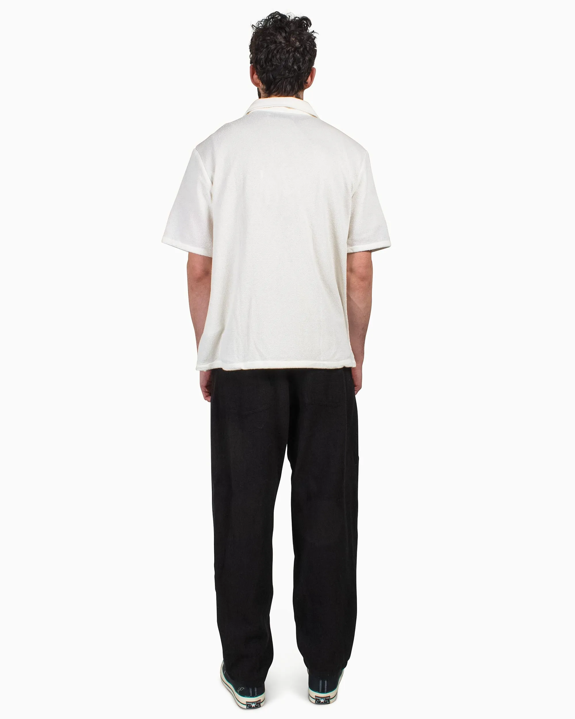 Comme Des Garons Shirt Boiled Wool Pants Black Essential Function