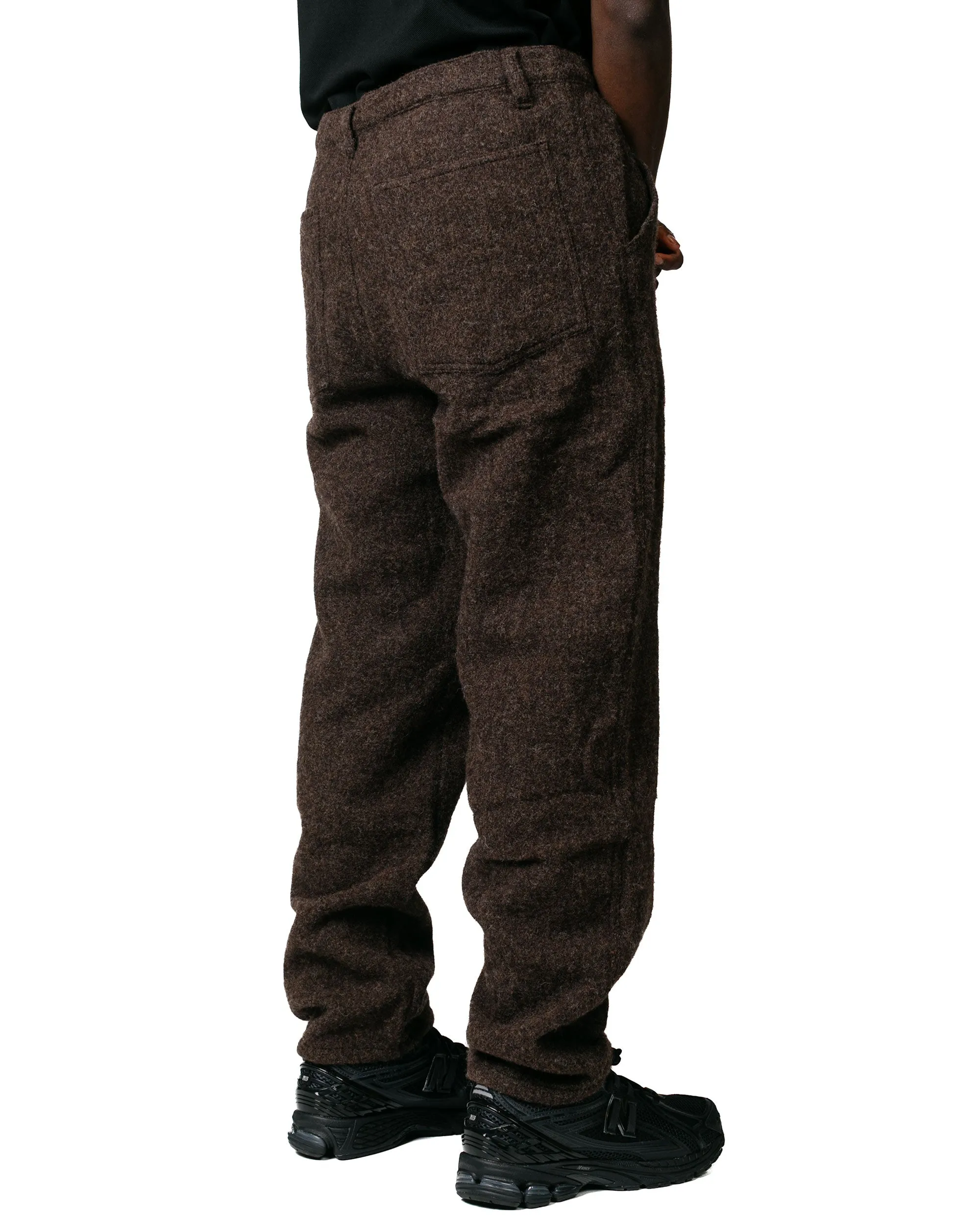 Anti-Environmental Degradation Comme Des Garons Shirt Wool Pants Brown