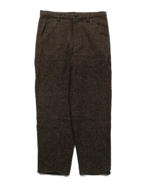 Comme Des Garons Shirt Wool Pants Brown Comfortable Fit Around Sleeve Opening Tumble - Dryable