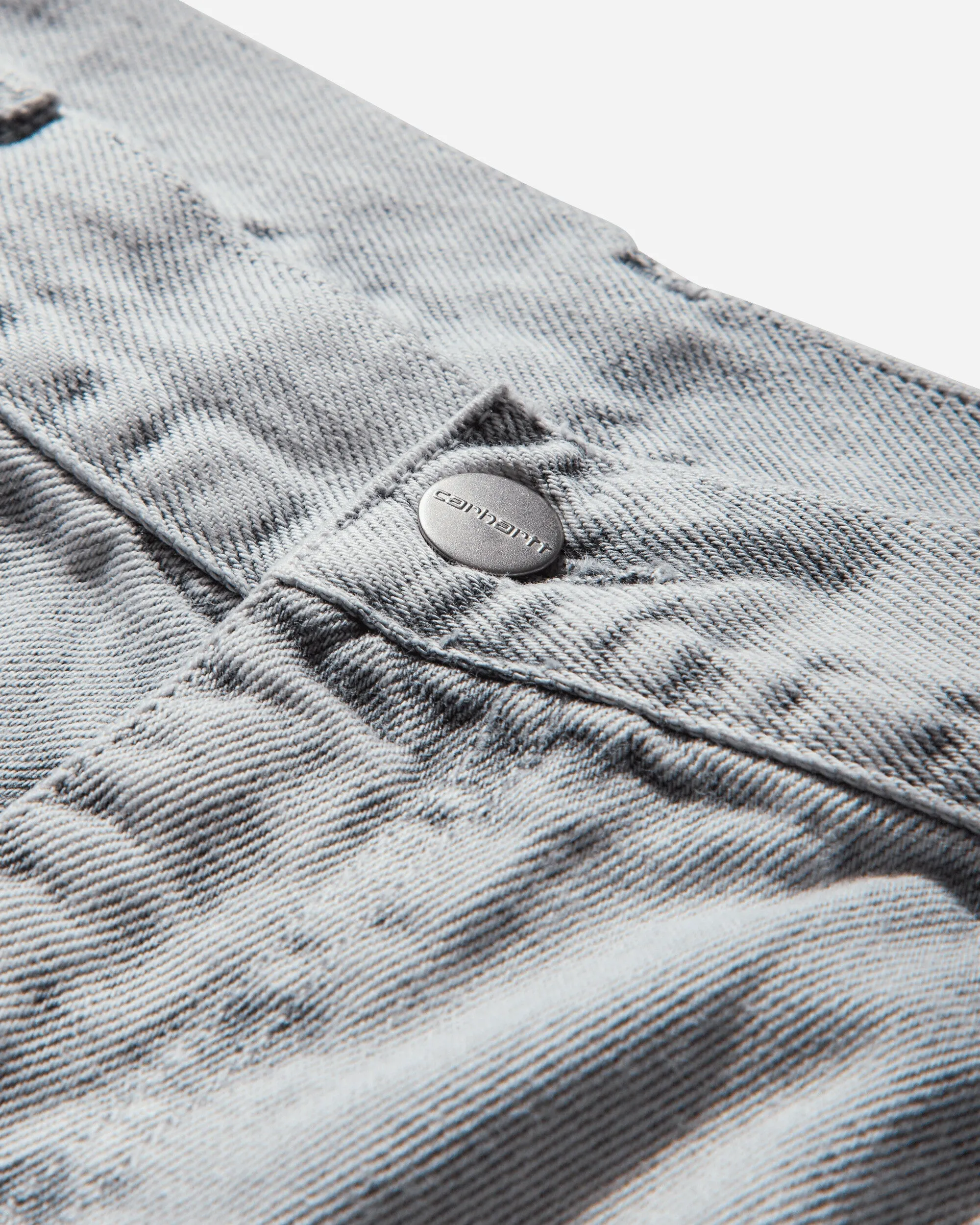 Men'S Double Knee Pants Black (Chalk Wash) Classic Style