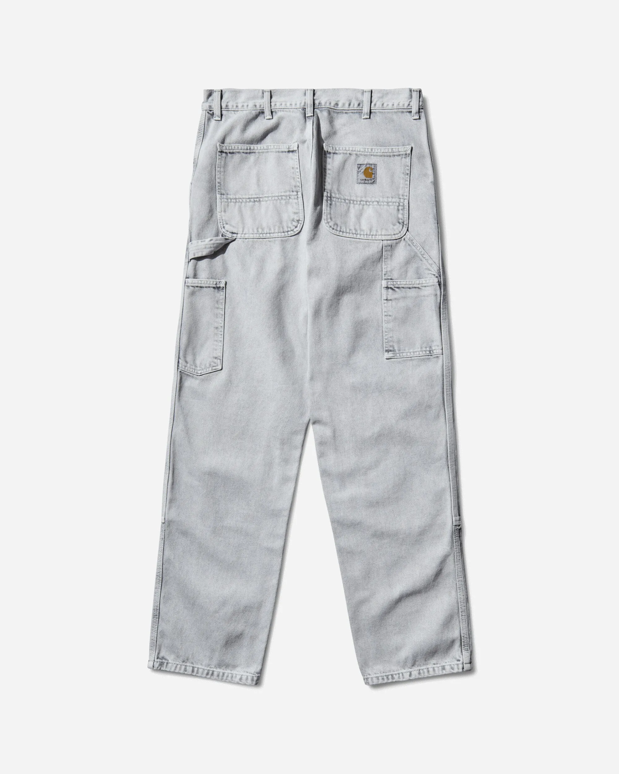 Men'S Double Knee Pants Black (Chalk Wash) Mathematics