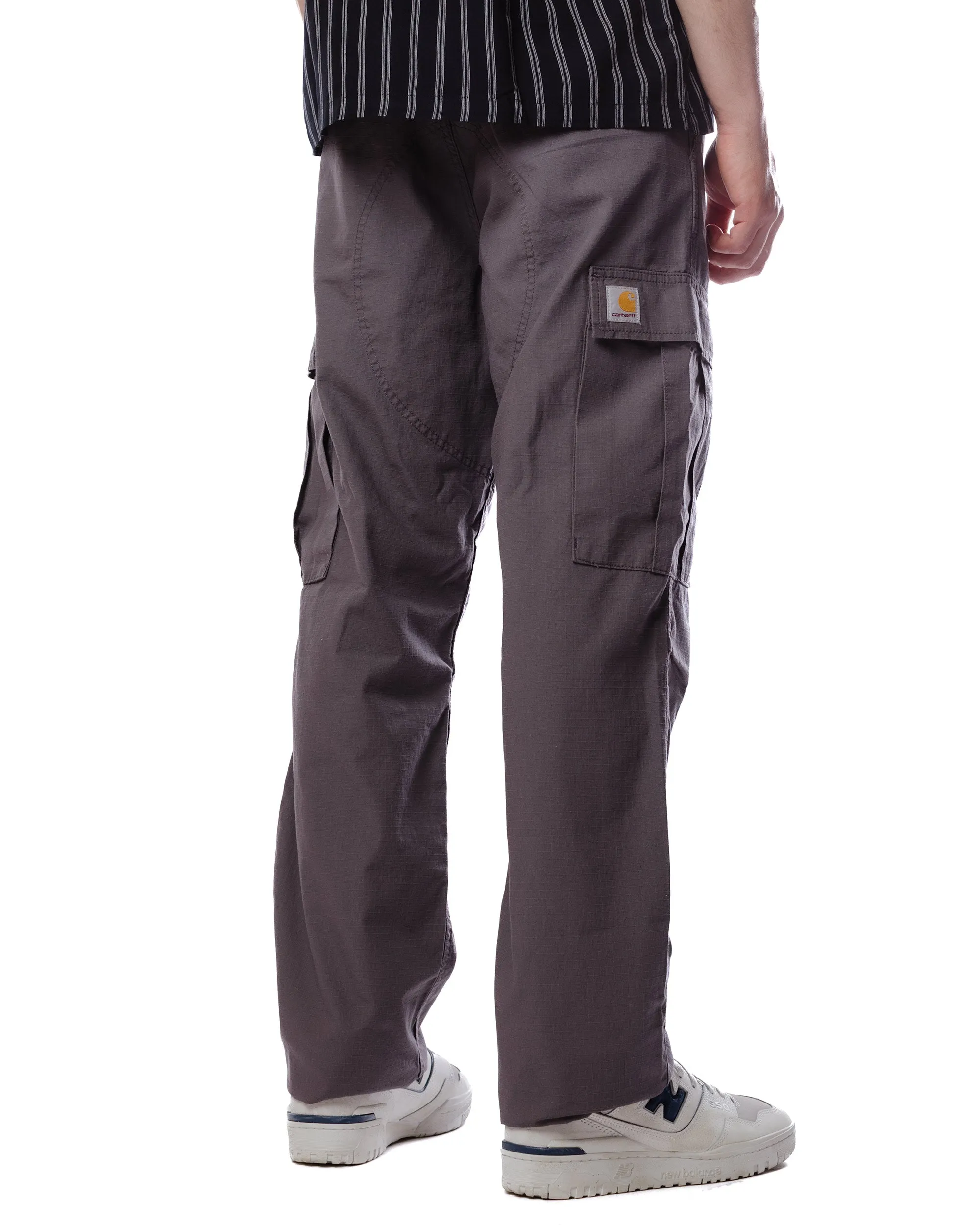 Carhartt W.I.P. Regular Cargo Pant Rhino Rinsed Belt-Strap Split Hem Style