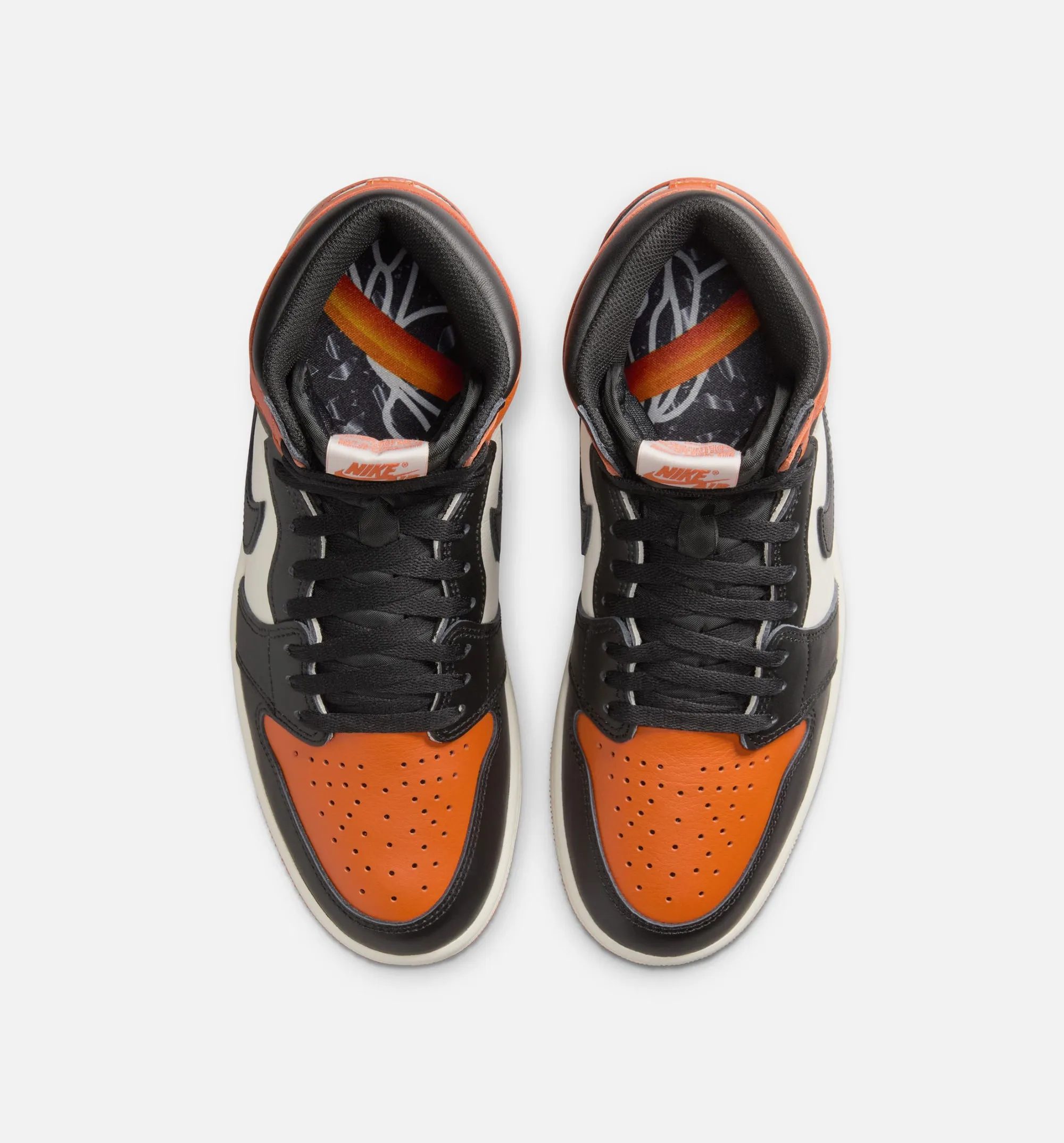 Ease Eco Friendly Air Jordan 1 Retro High Og Shattered Backboard Mens Lifestyle Shoe - Black/Black/Sail/Starfish