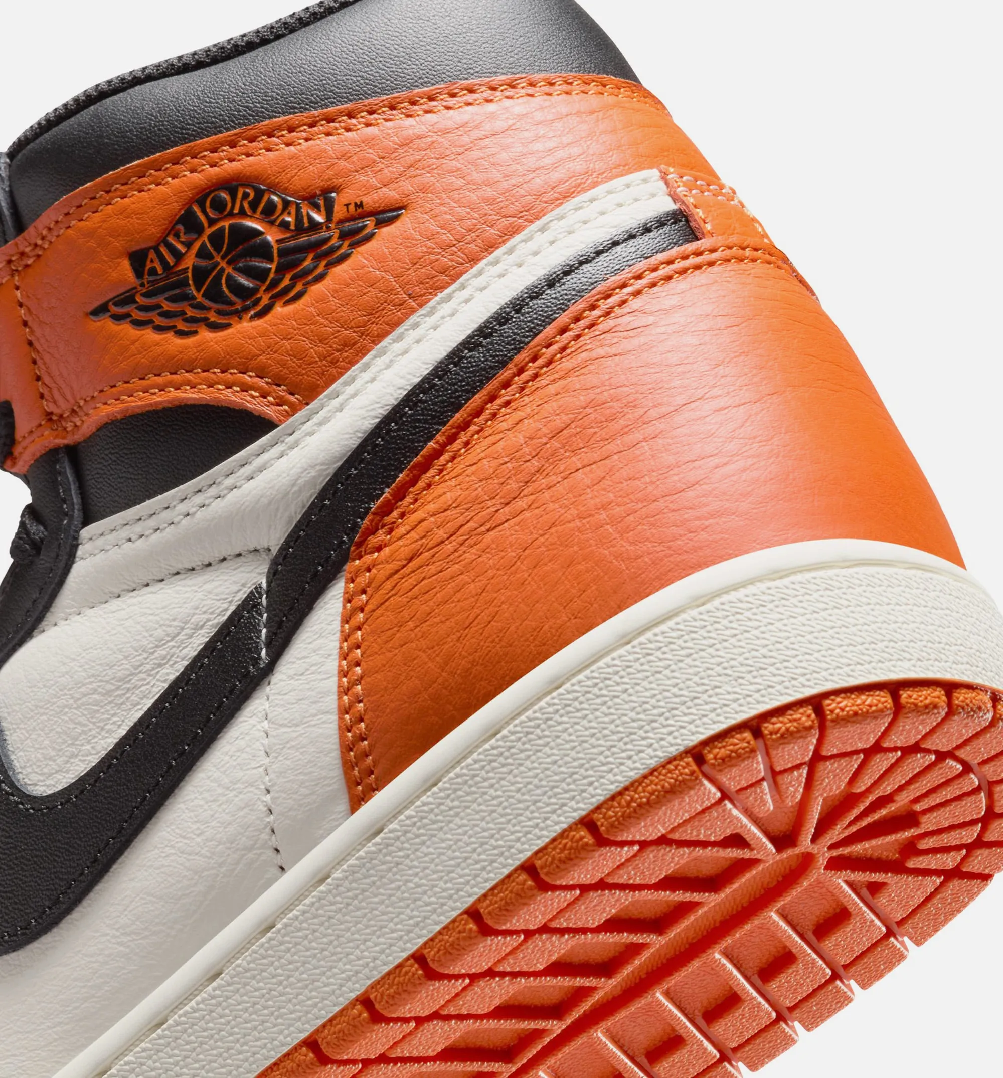 Air Jordan 1 Retro High Og Shattered Backboard Mens Lifestyle Shoe - Black/Black/Sail/Starfish Energy - Returning Comfortable Concert Wading Shoes