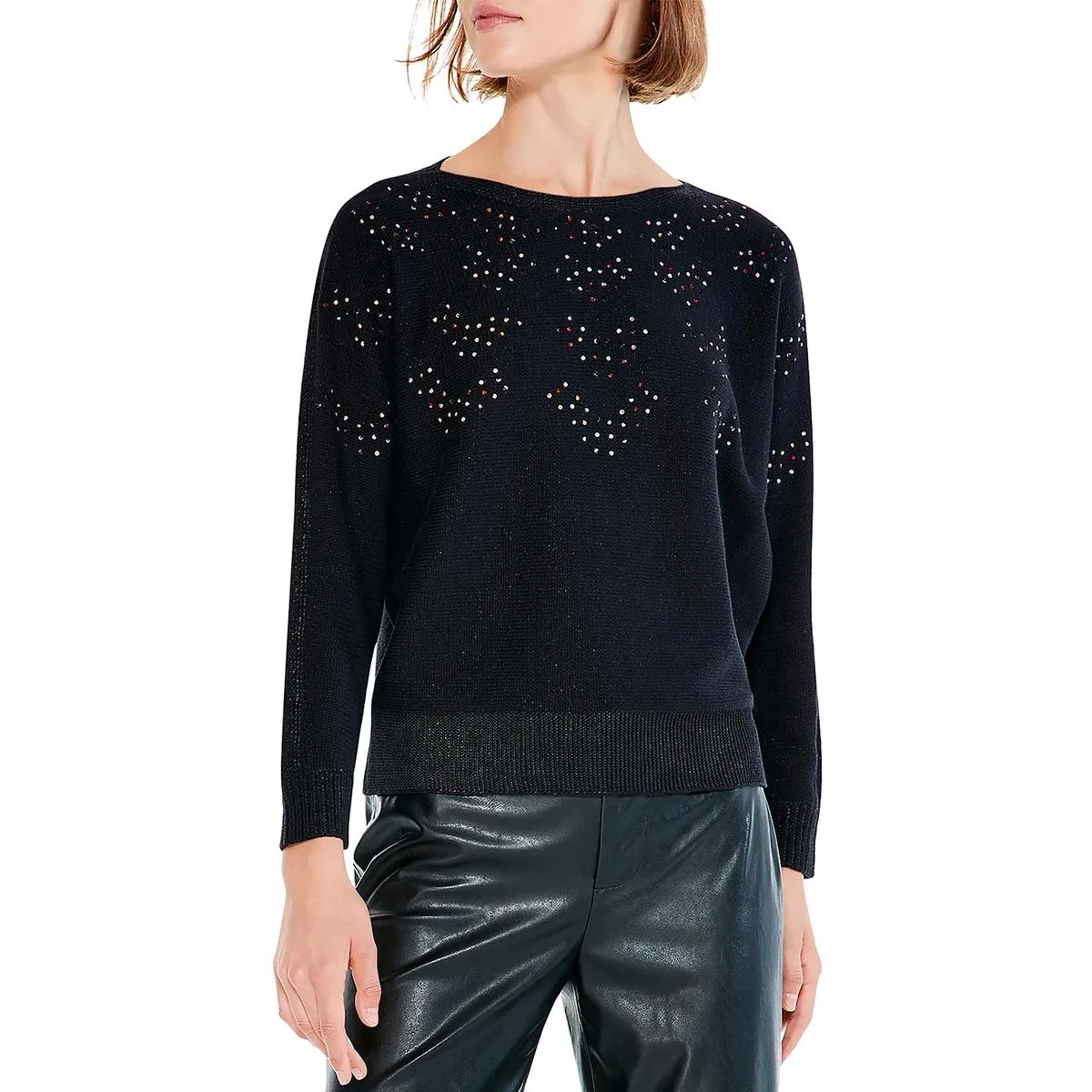 Pull tricoté fantaisie pour femme Constellation