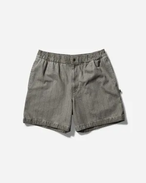 Scoop Neck and Feminine Laser Cut Details Men'S A Ma Manire Shorts Flat Pewter