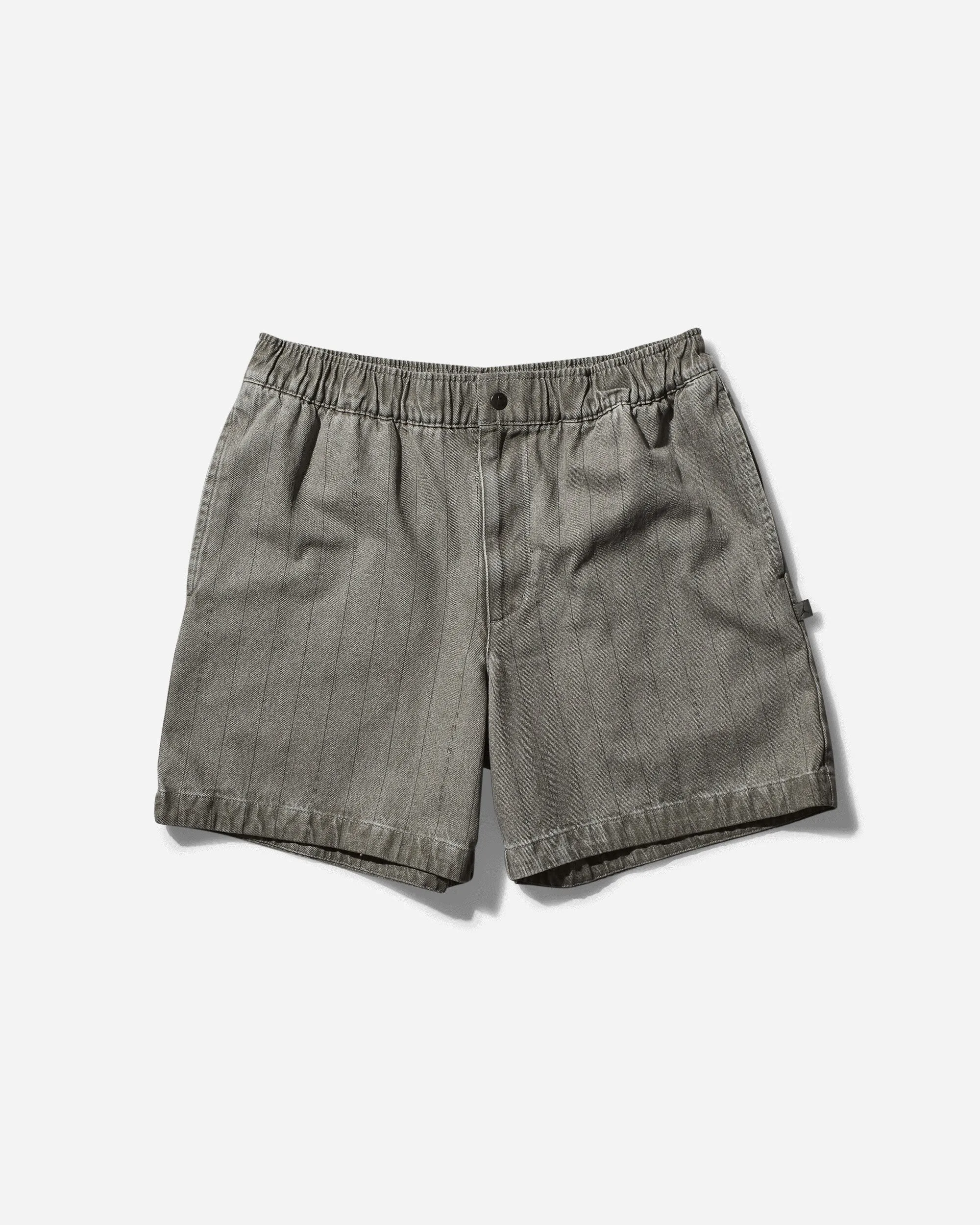 Scoop Neck and Feminine Laser Cut Details Men'S A Ma Manire Shorts Flat Pewter