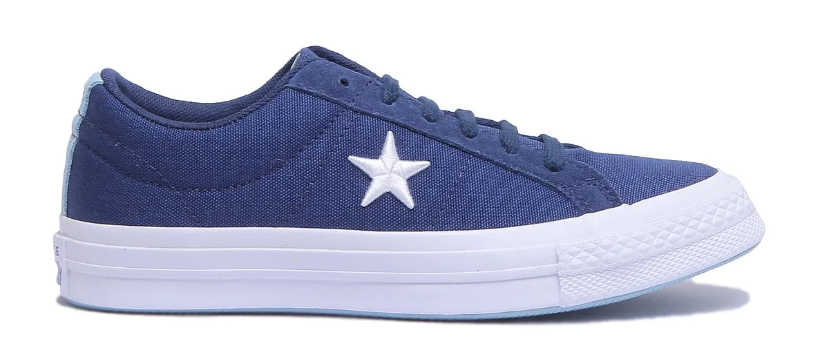 Converse 160598C One Star Low Trainer En Marine Pour Femmes Chaussures Converse