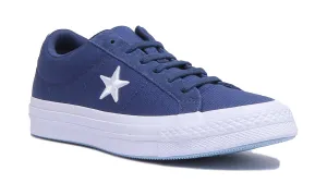 Converse 160598C One Star Low Trainer En Marine Pour Femmes Chaussures Converse