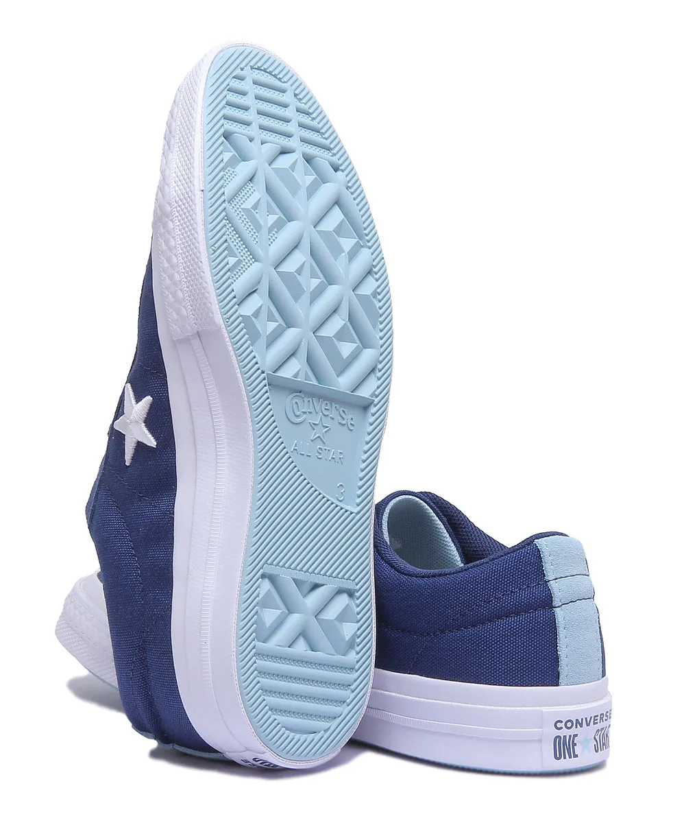 Converse 160598C One Star Low Trainer En Marine Pour Femmes Chaussures Converse