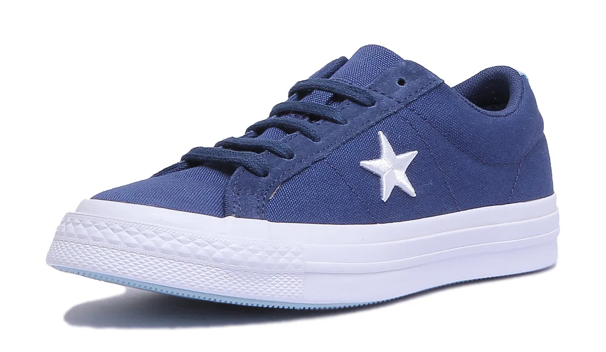 Converse 160598C One Star Low Trainer En Marine Pour Femmes Chaussures Converse