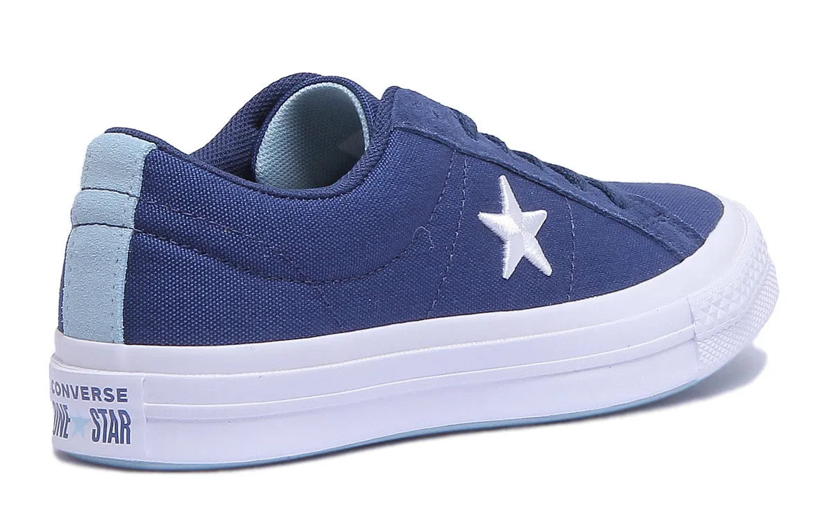 Converse 160598C One Star Low Trainer En Marine Pour Femmes Chaussures Converse