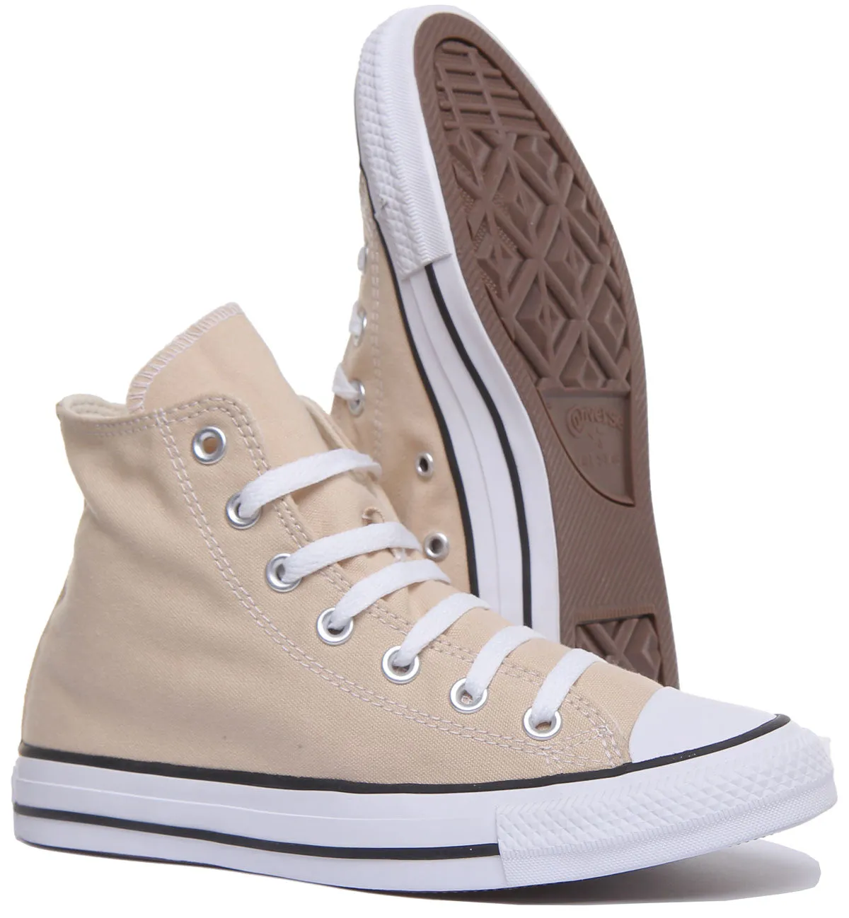Converse 168575C CT All Star Hi Trainer en beige pour chaussures unisexes Converse